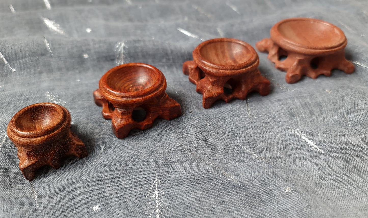 Wood Sphere Stand