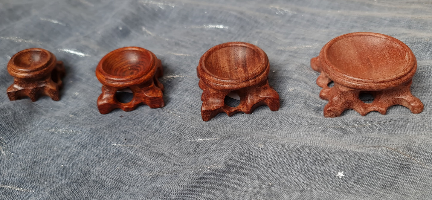Wood Sphere Stand