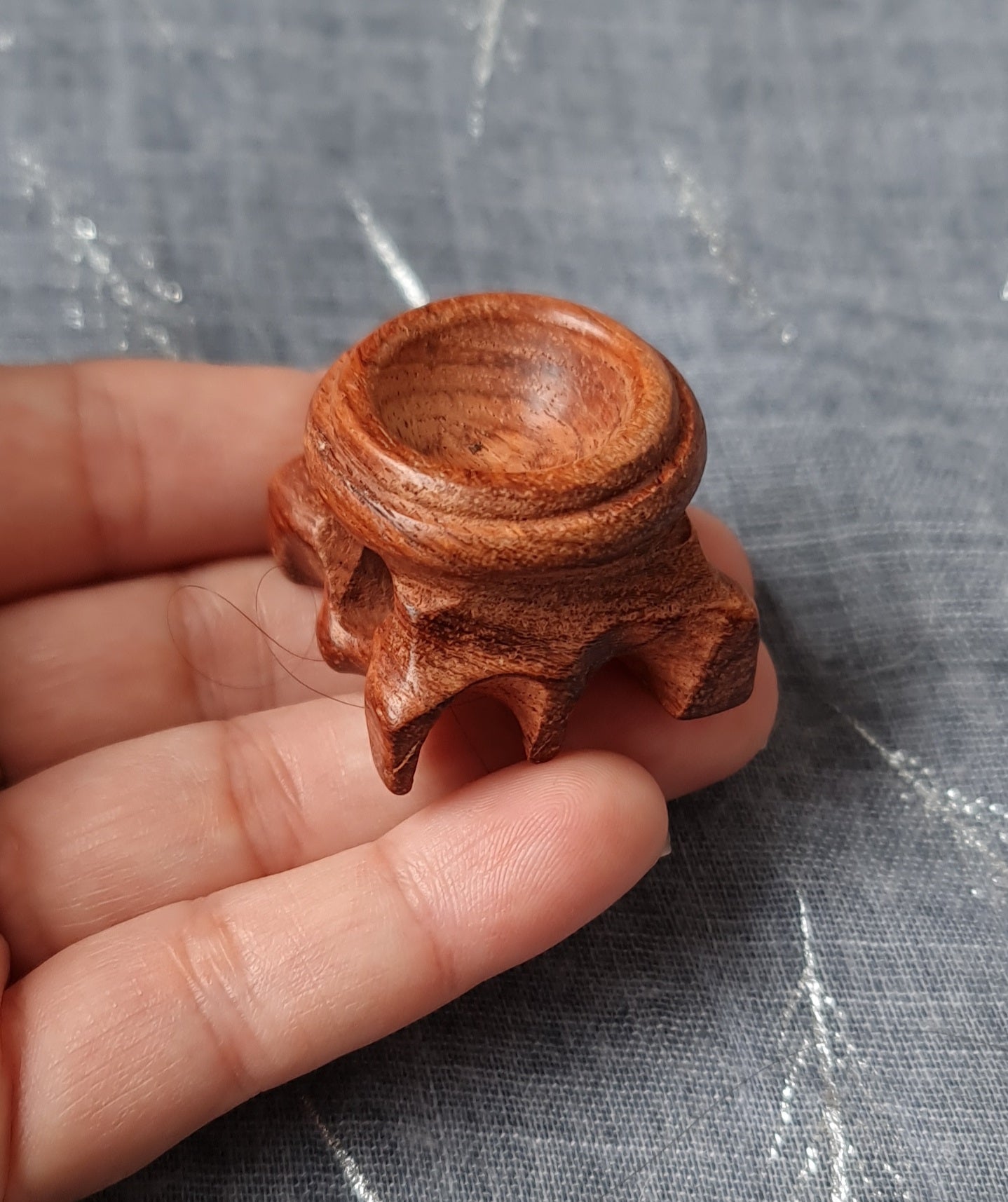 Wood Sphere Stand