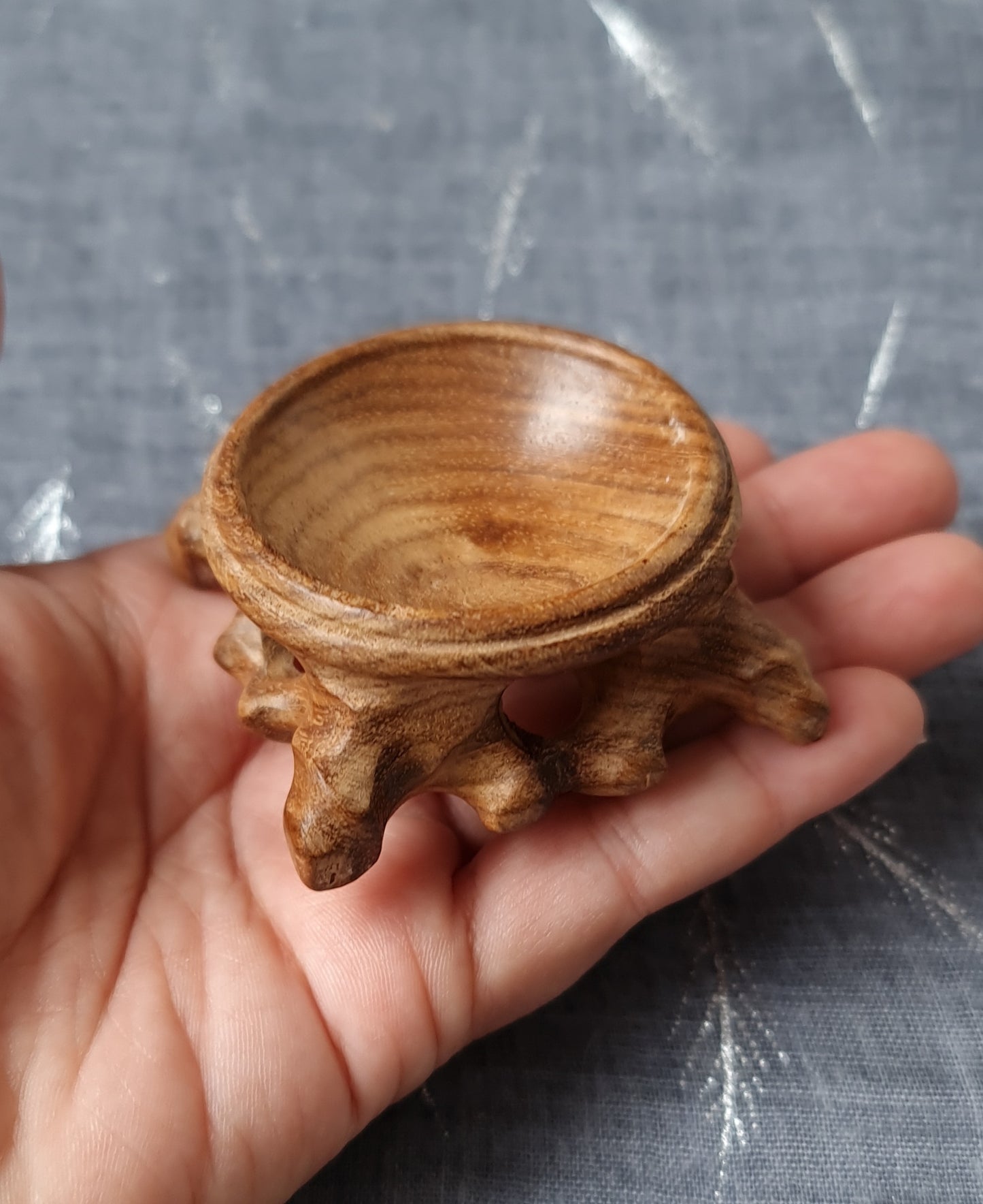 Wood Sphere Stand