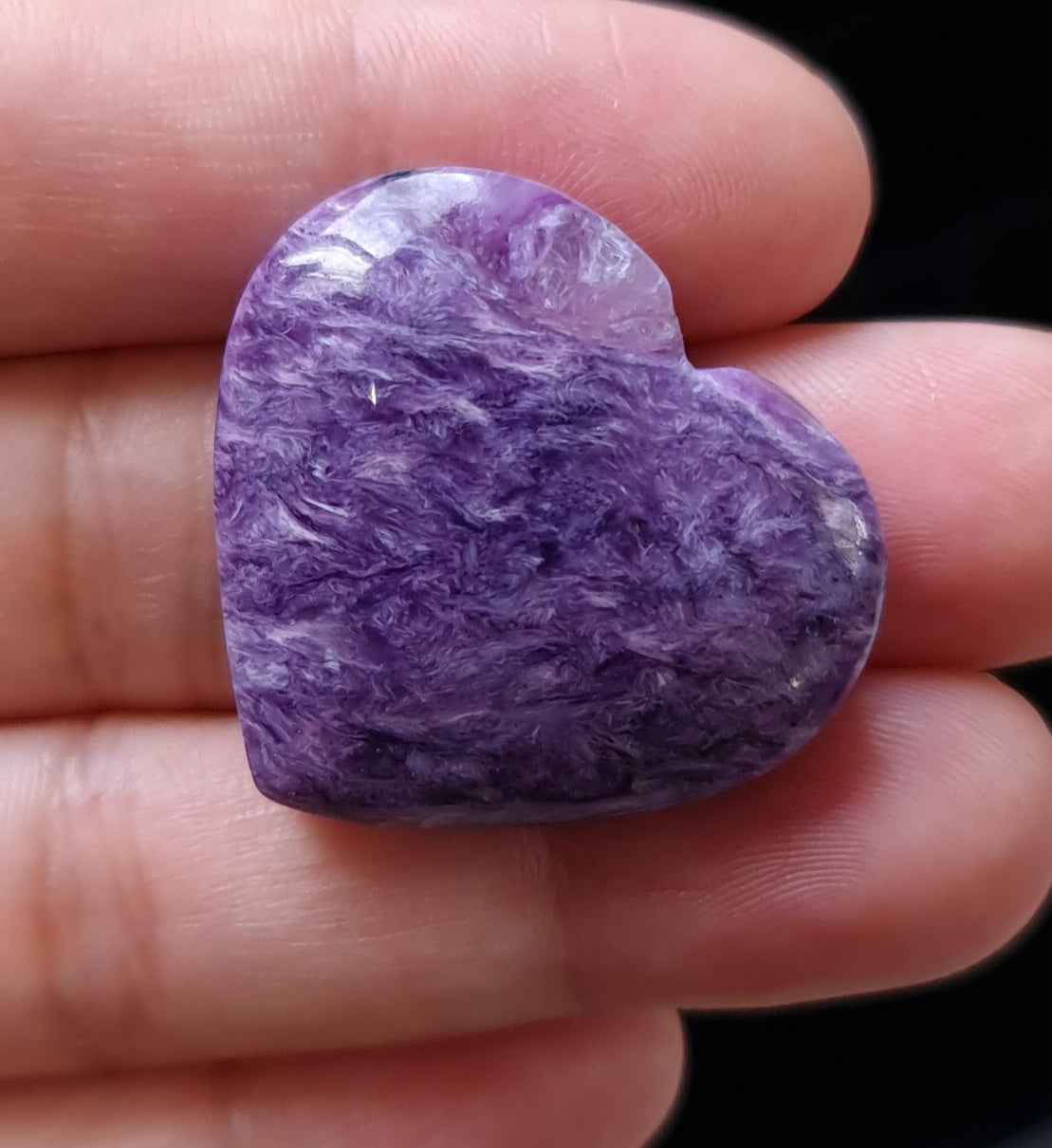 Charoite Heart