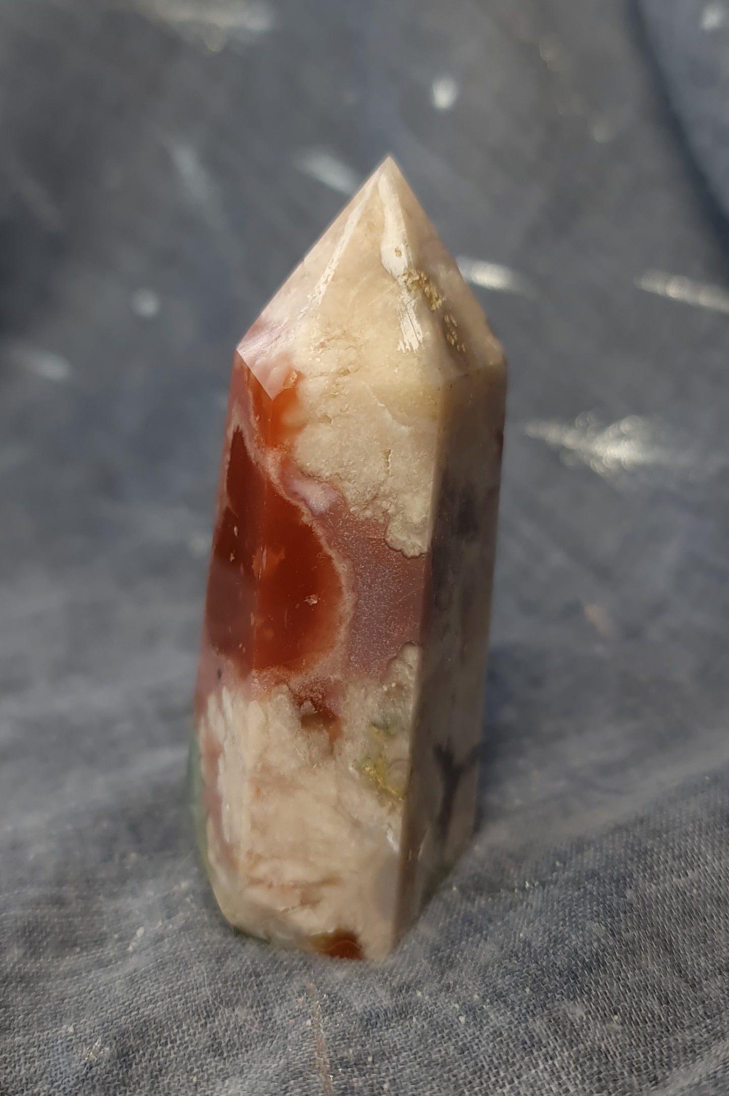 Green Flower Agate Point