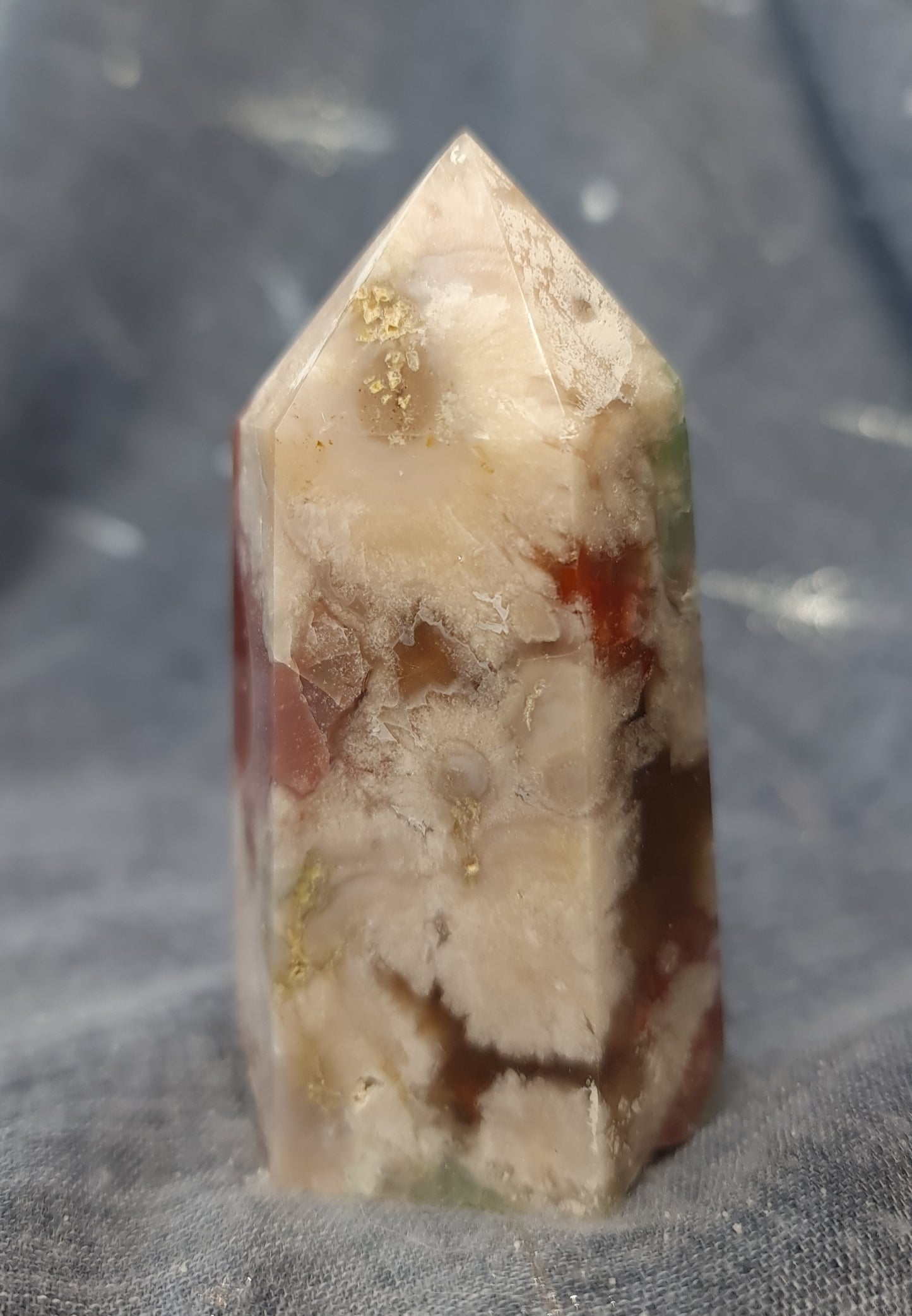 Green Flower Agate Point