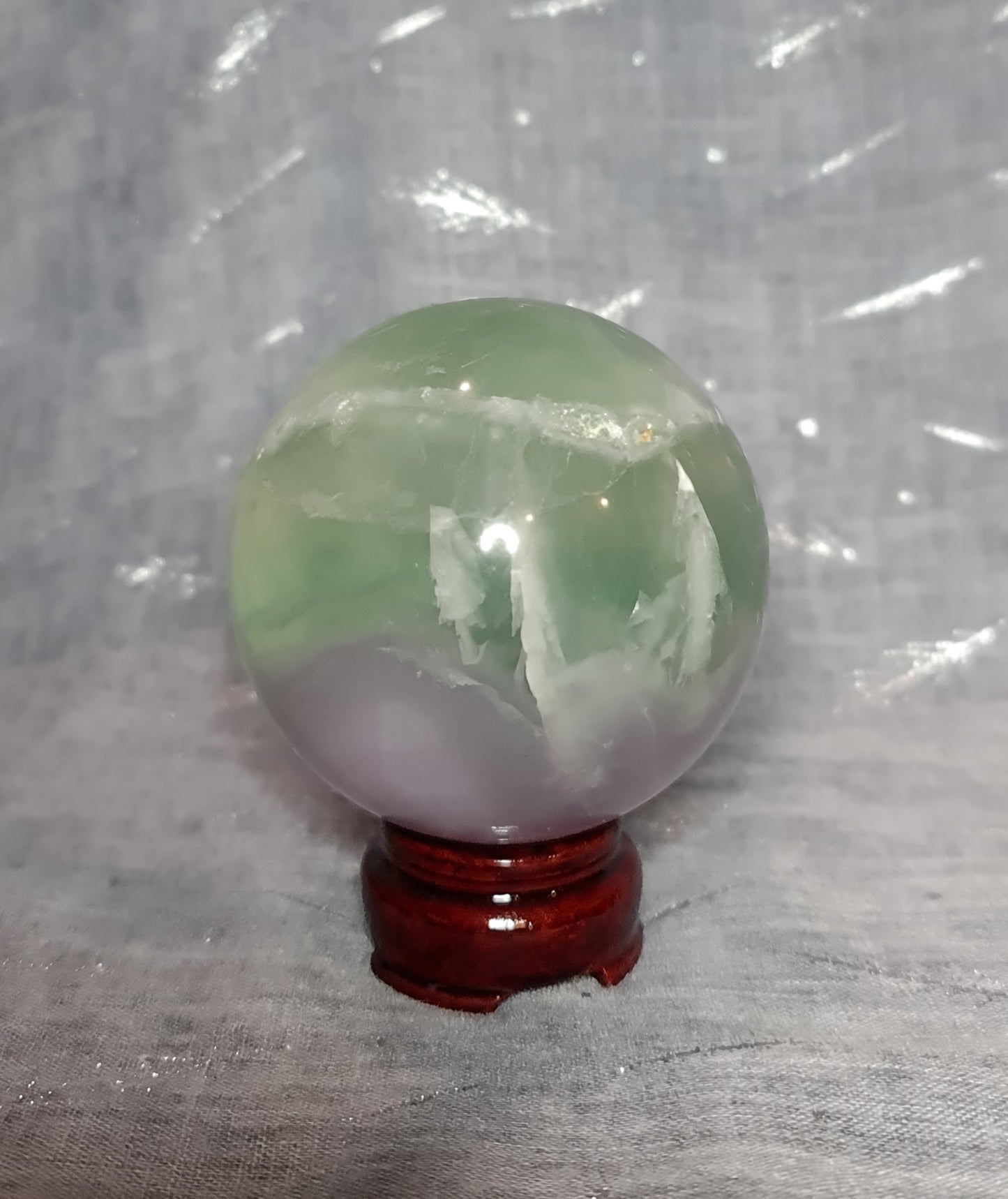 Lavender Fluorite Sphere 7.5cm