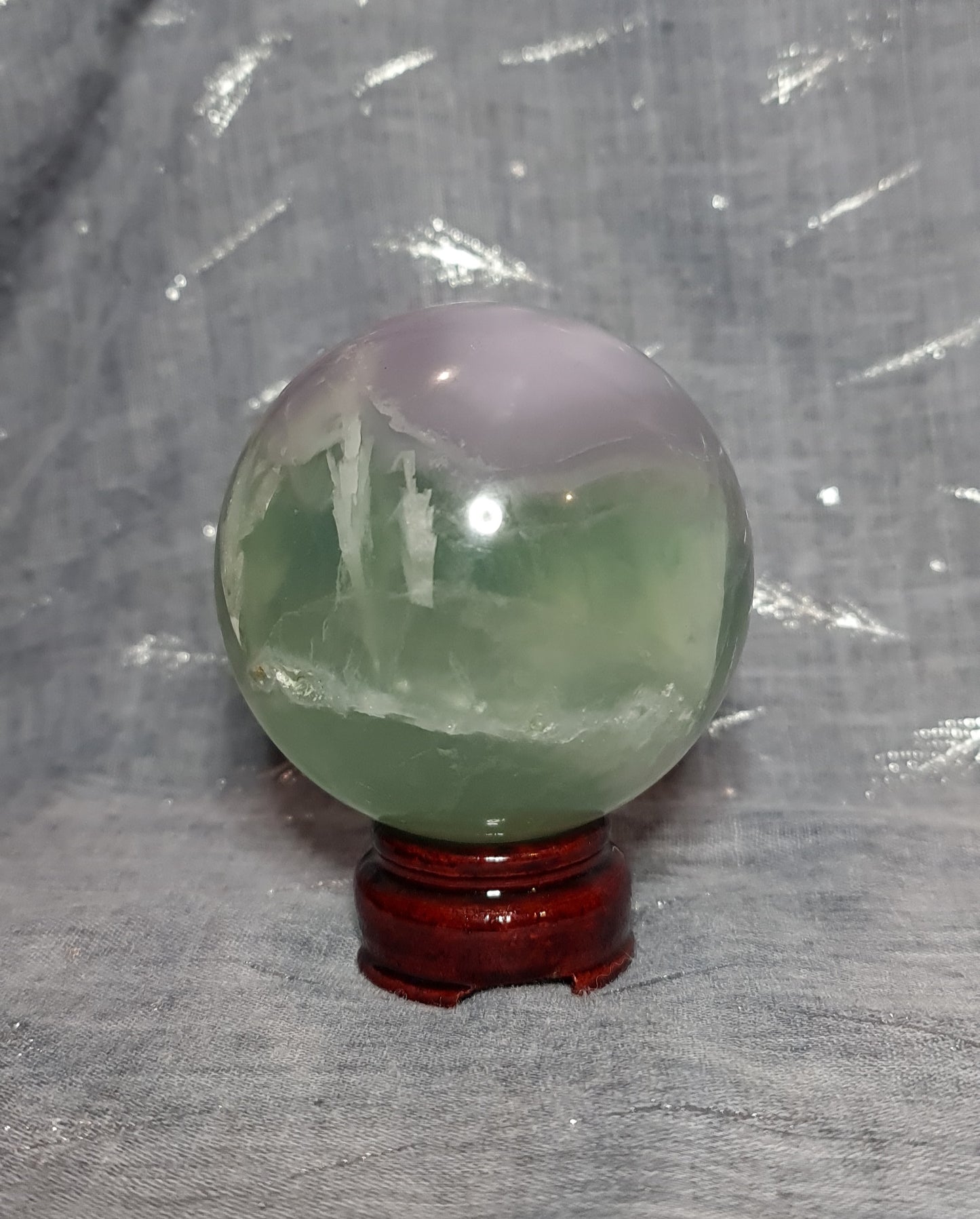 Lavender Fluorite Sphere 7.5cm