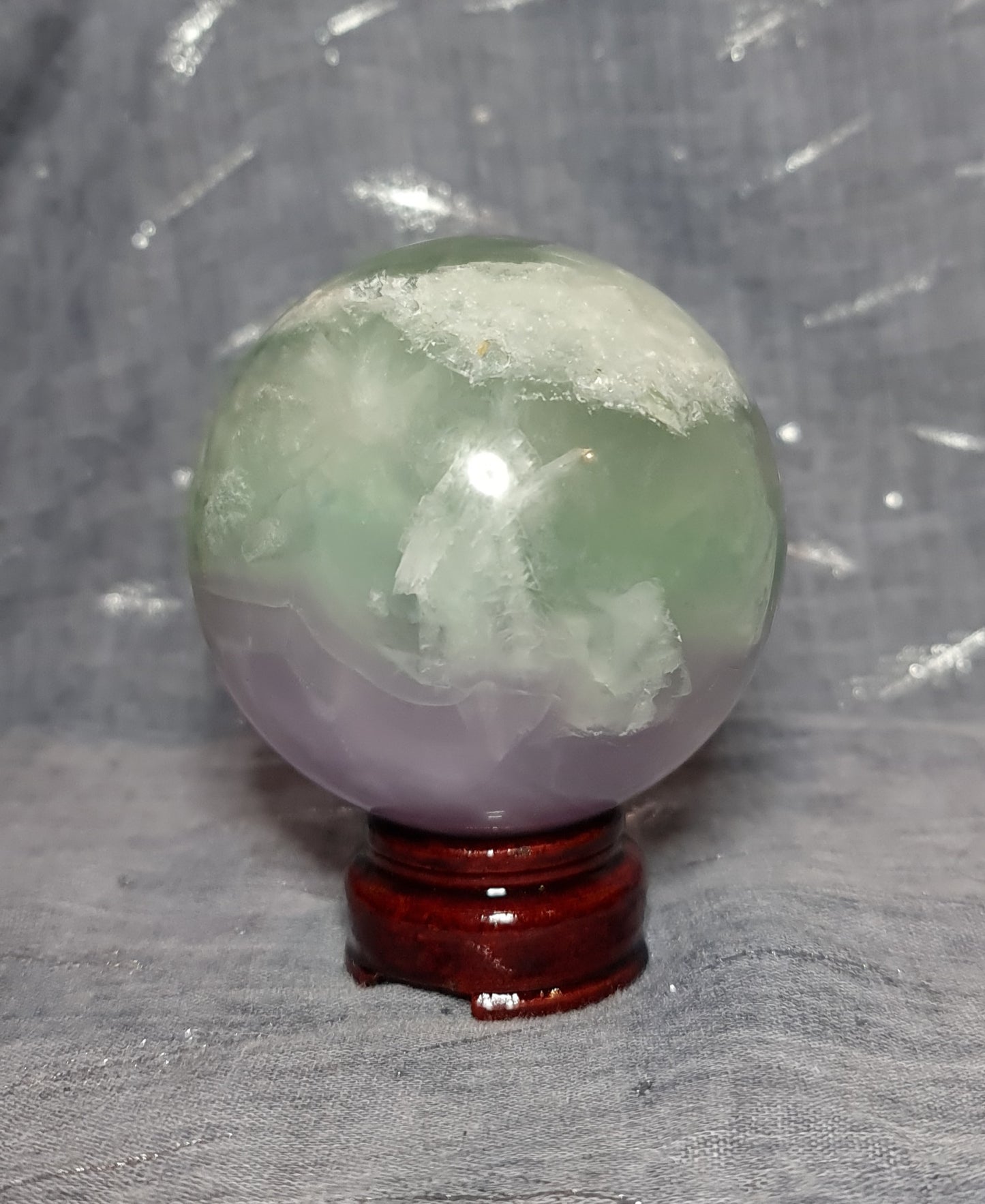 Lavender Fluorite Sphere 8cm