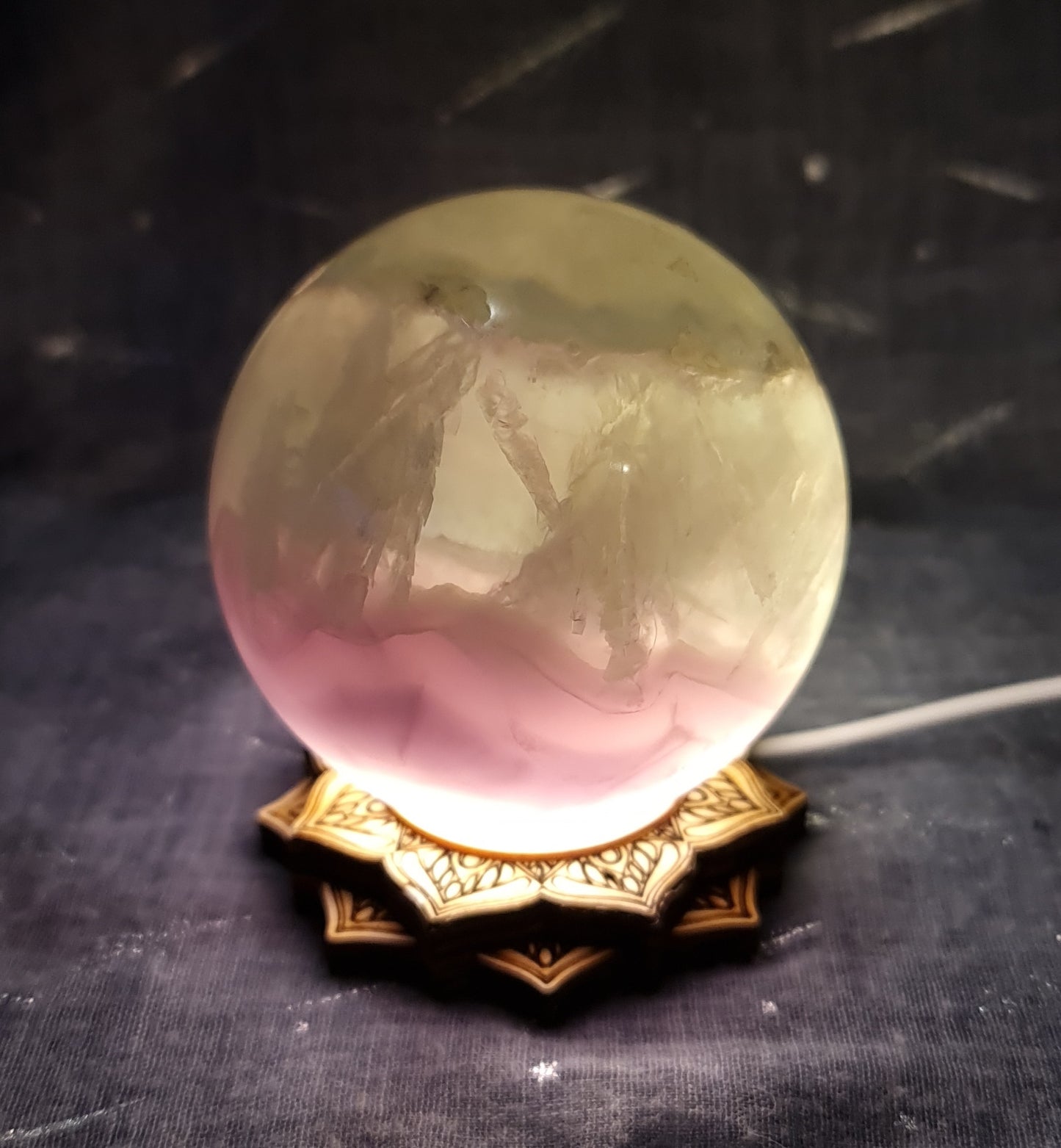 Lavender Fluorite Sphere 8cm