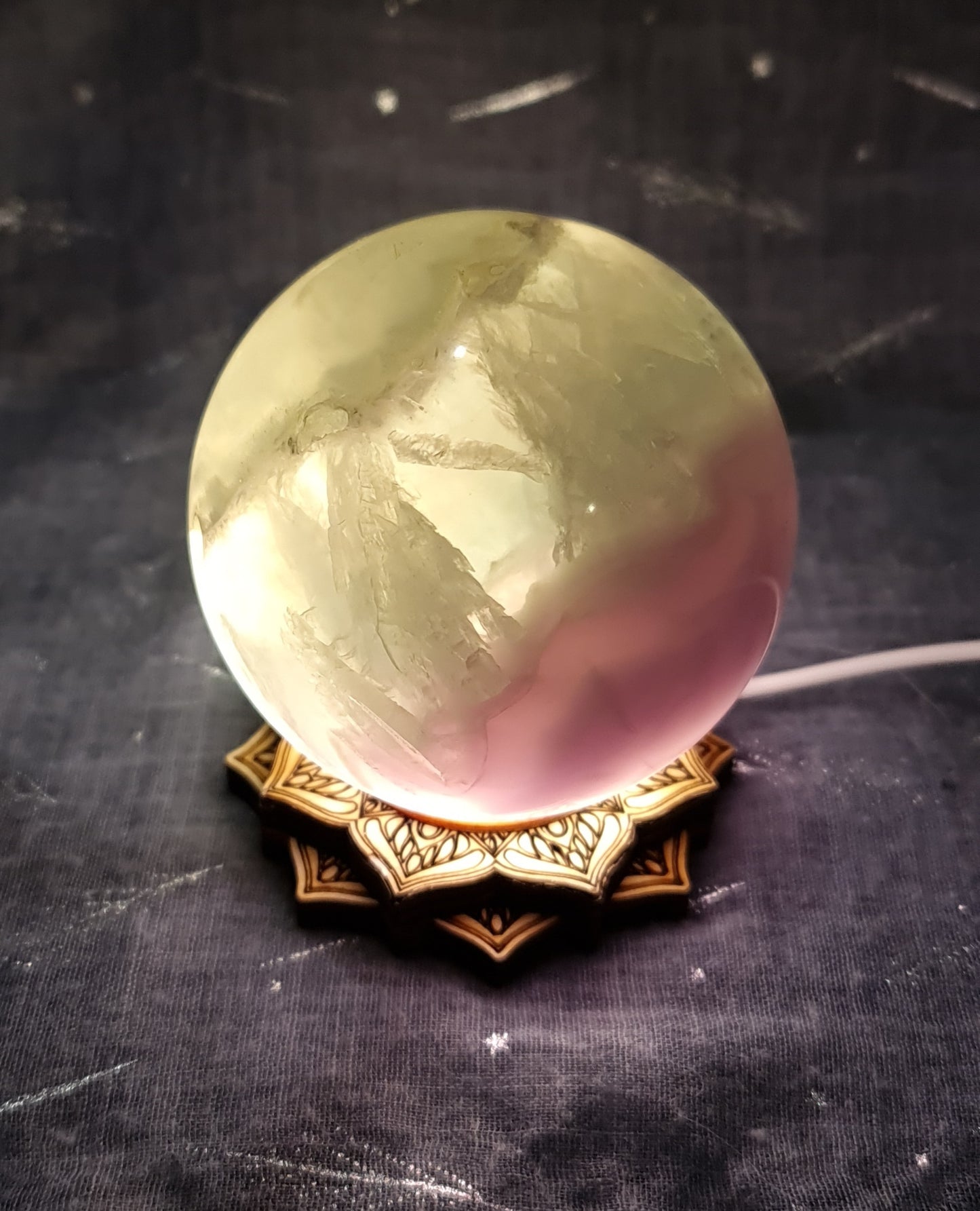 Lavender Fluorite Sphere 8cm