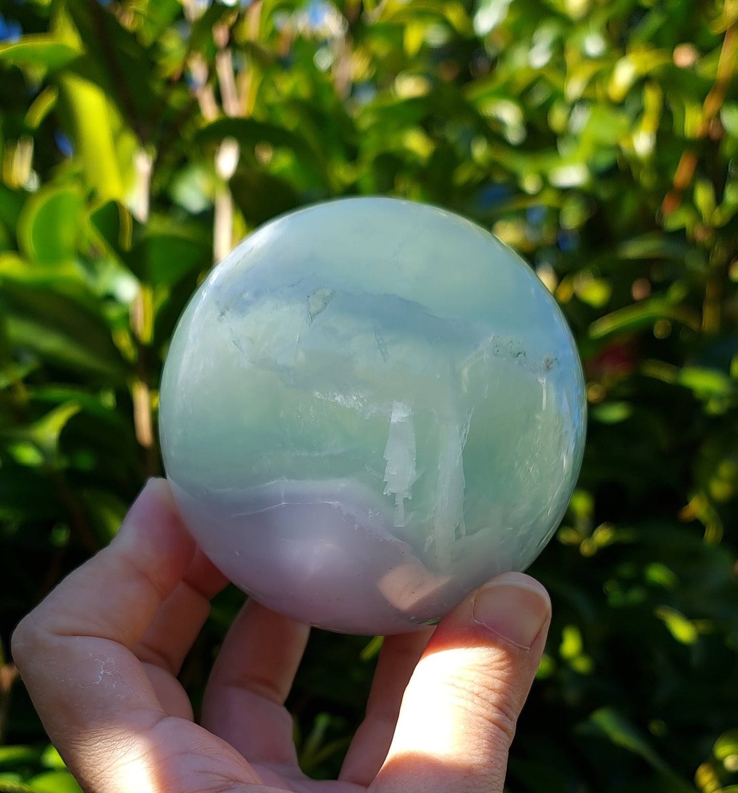Lavender Fluorite Sphere 7.5cm