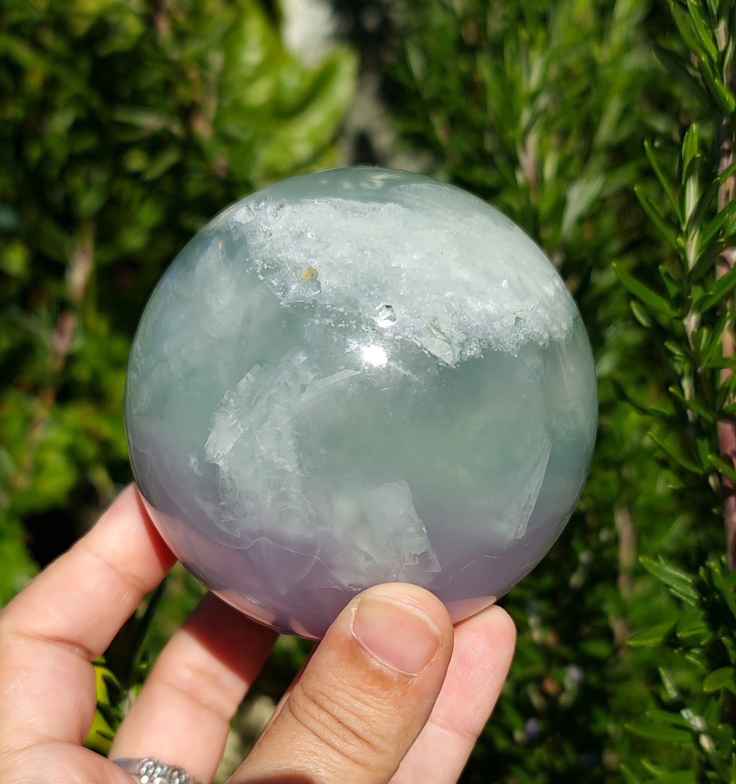 Lavender Fluorite Sphere 8cm