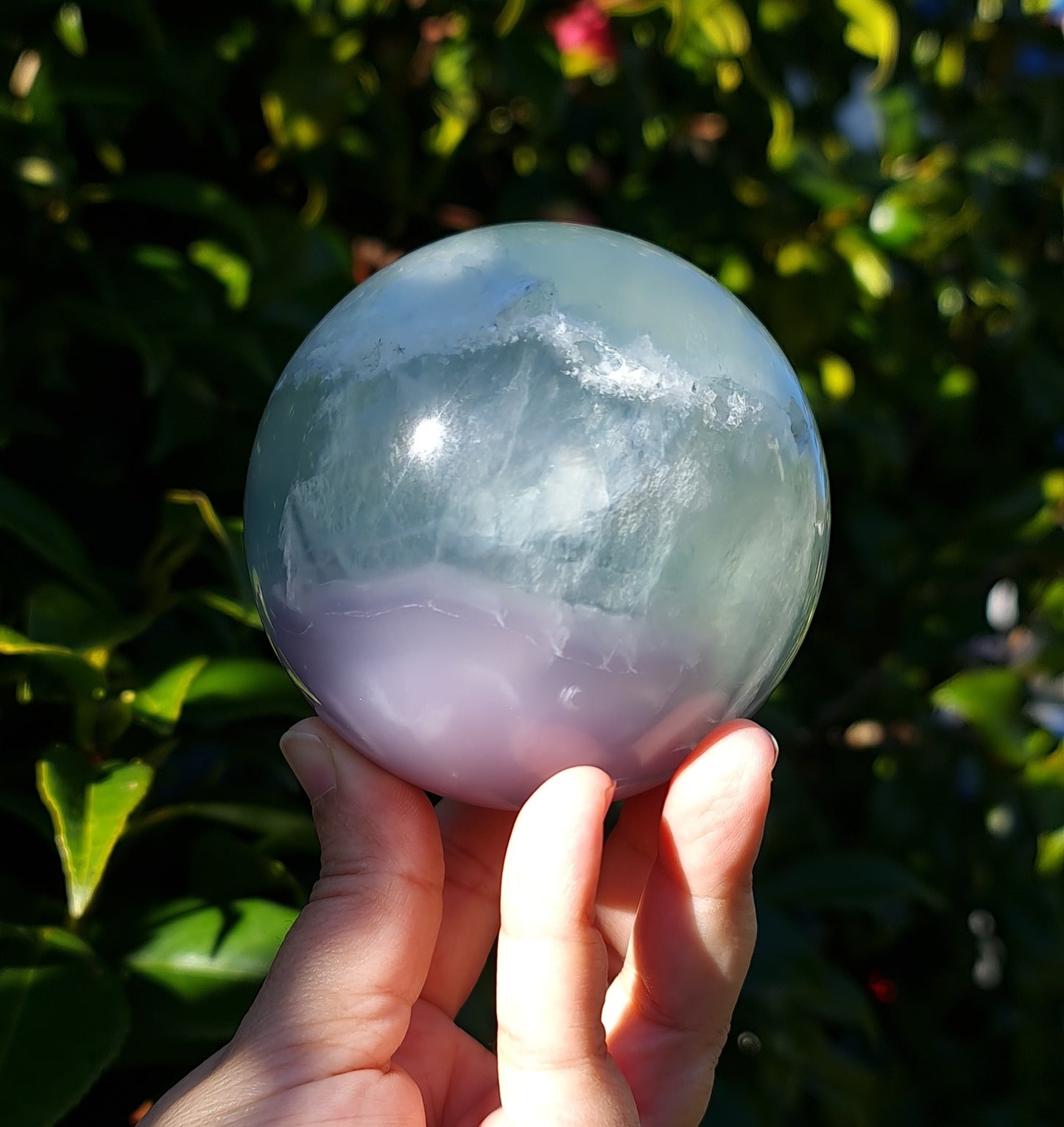 Lavender Fluorite Sphere 8cm