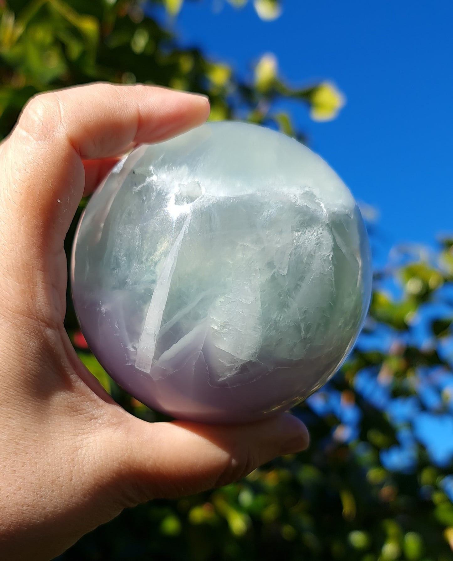 Lavender Fluorite Sphere 8cm