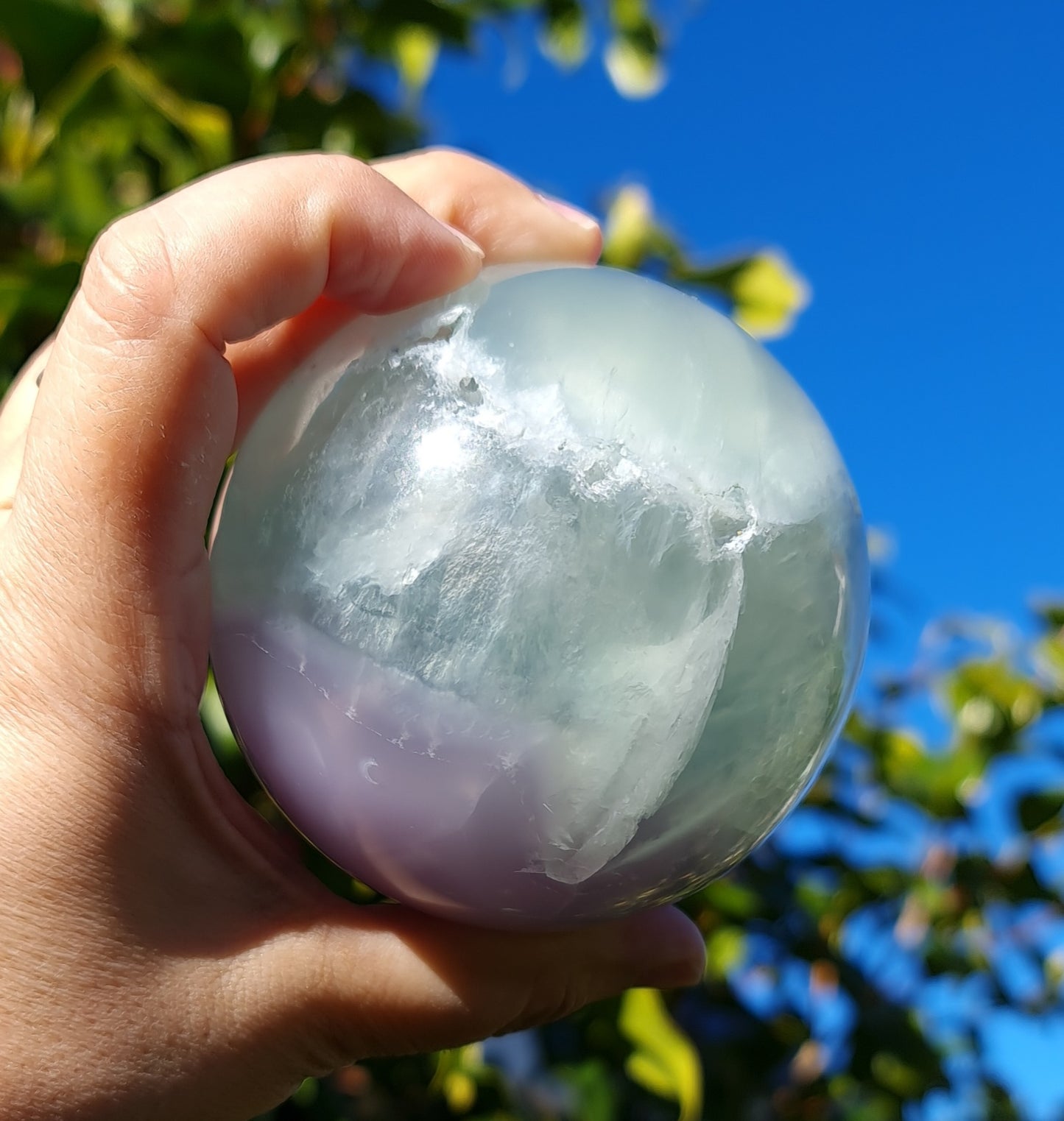 Lavender Fluorite Sphere 8cm