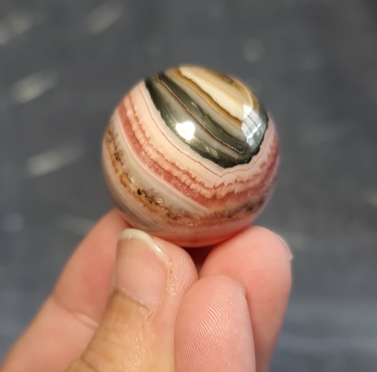 Rhodochrosite Sphere