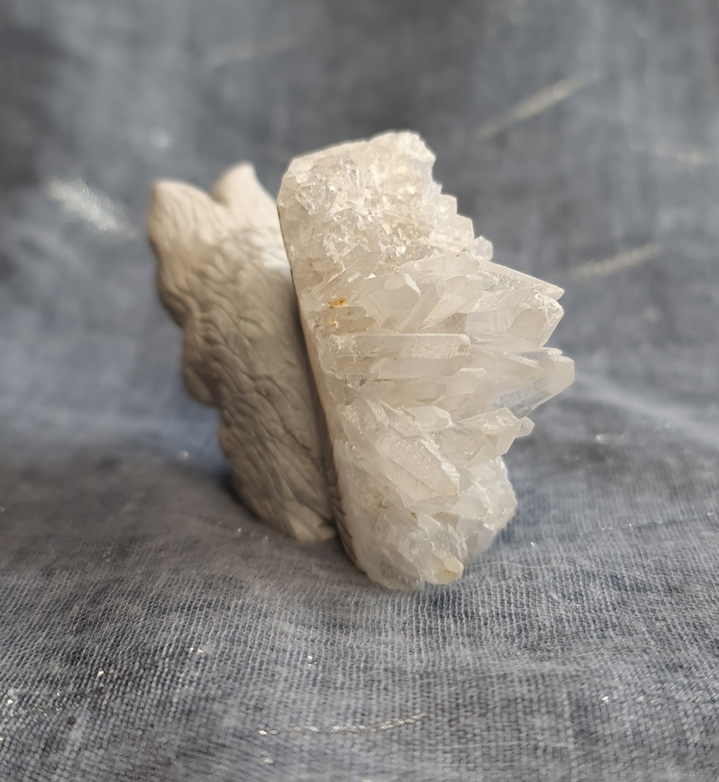 Hand Carved Quartz Squirrel