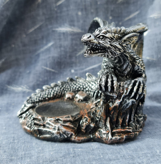 Dragon Sphere Stand - Silver