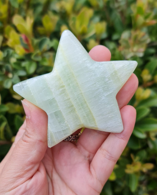 Pistachio Calcite Star