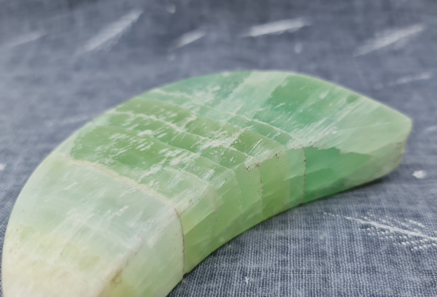 Pistachio Calcite Moon