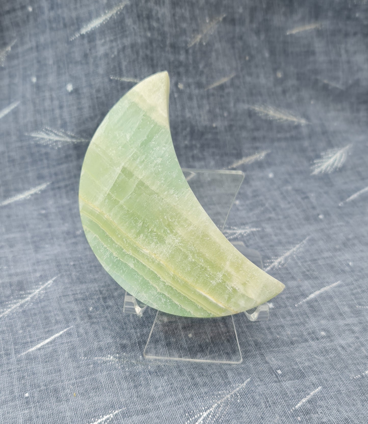 Pistachio Calcite Moon