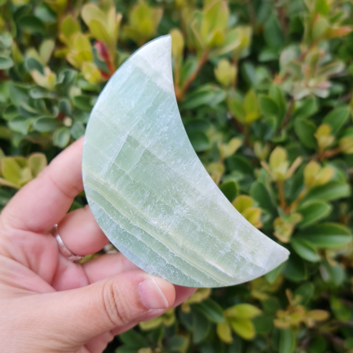 Pistachio Calcite Moon