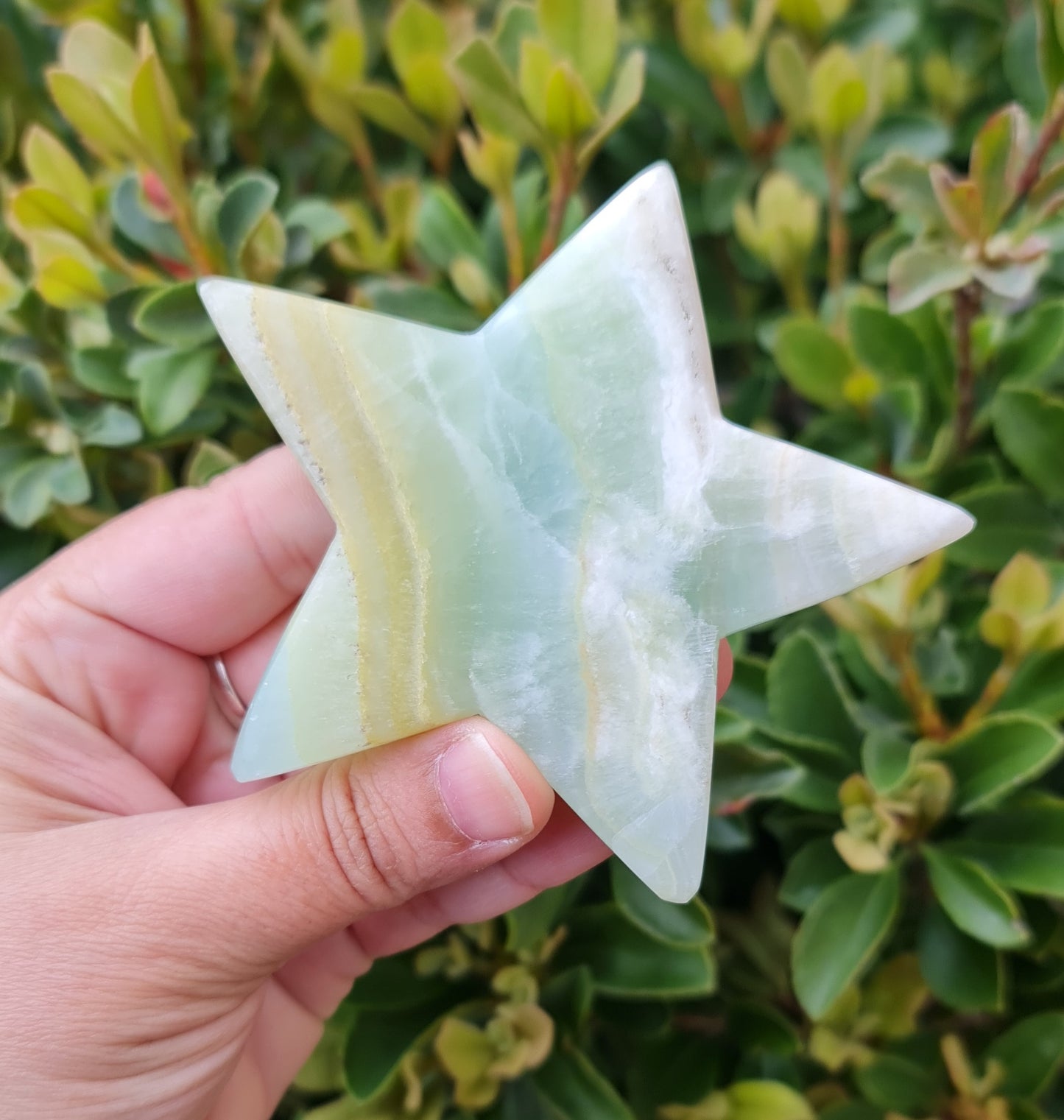Pistachio Calcite Star