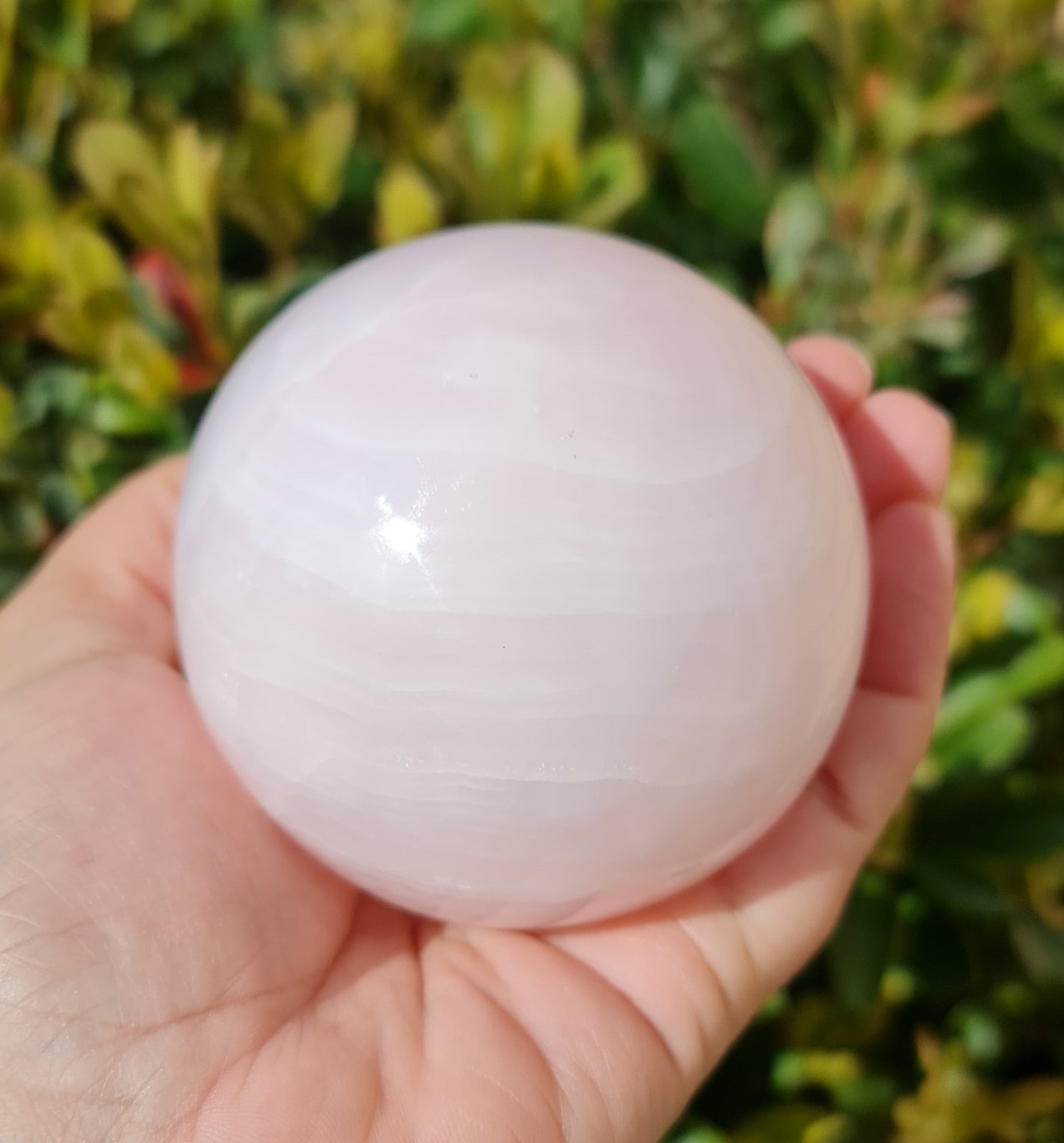 Mangano Pink Calcite Sphere