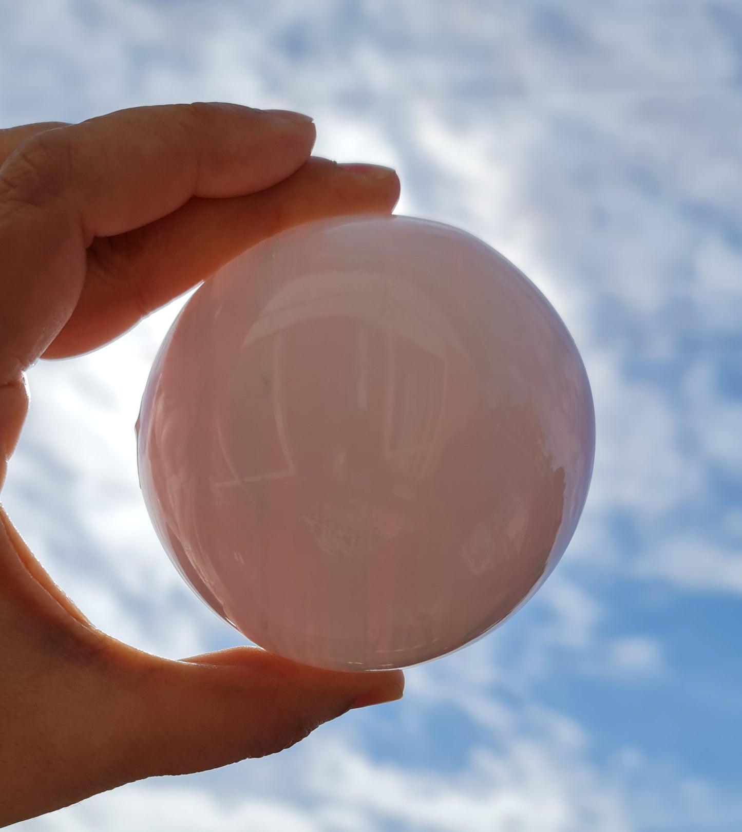 Mangano Pink Calcite Sphere