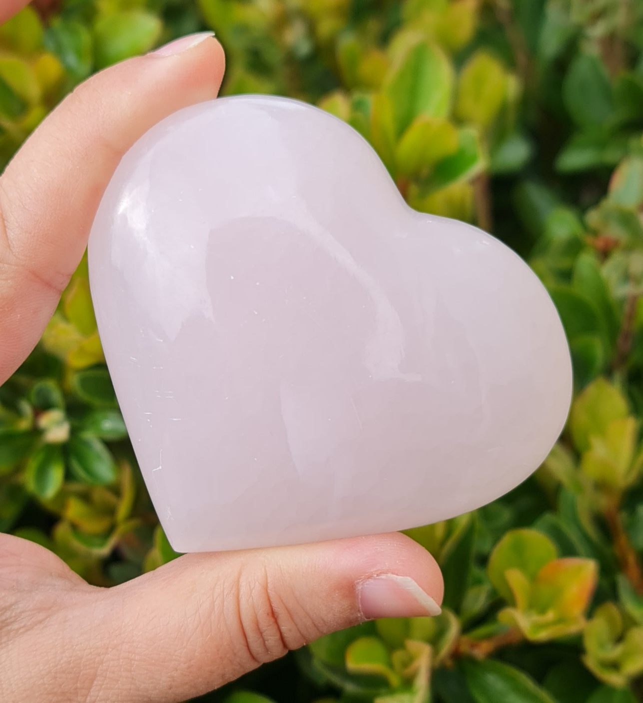 Mangano Pink Calcite Heart