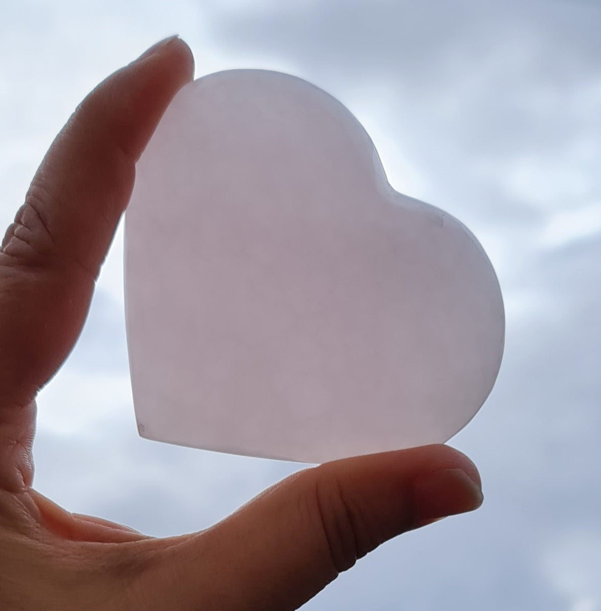 Mangano Pink Calcite Heart