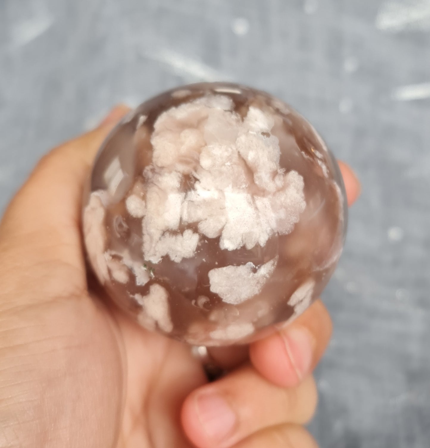 Flower Agate Sphere