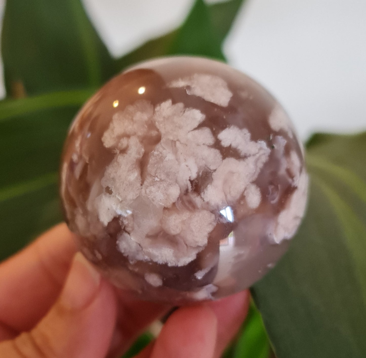 Flower Agate Sphere