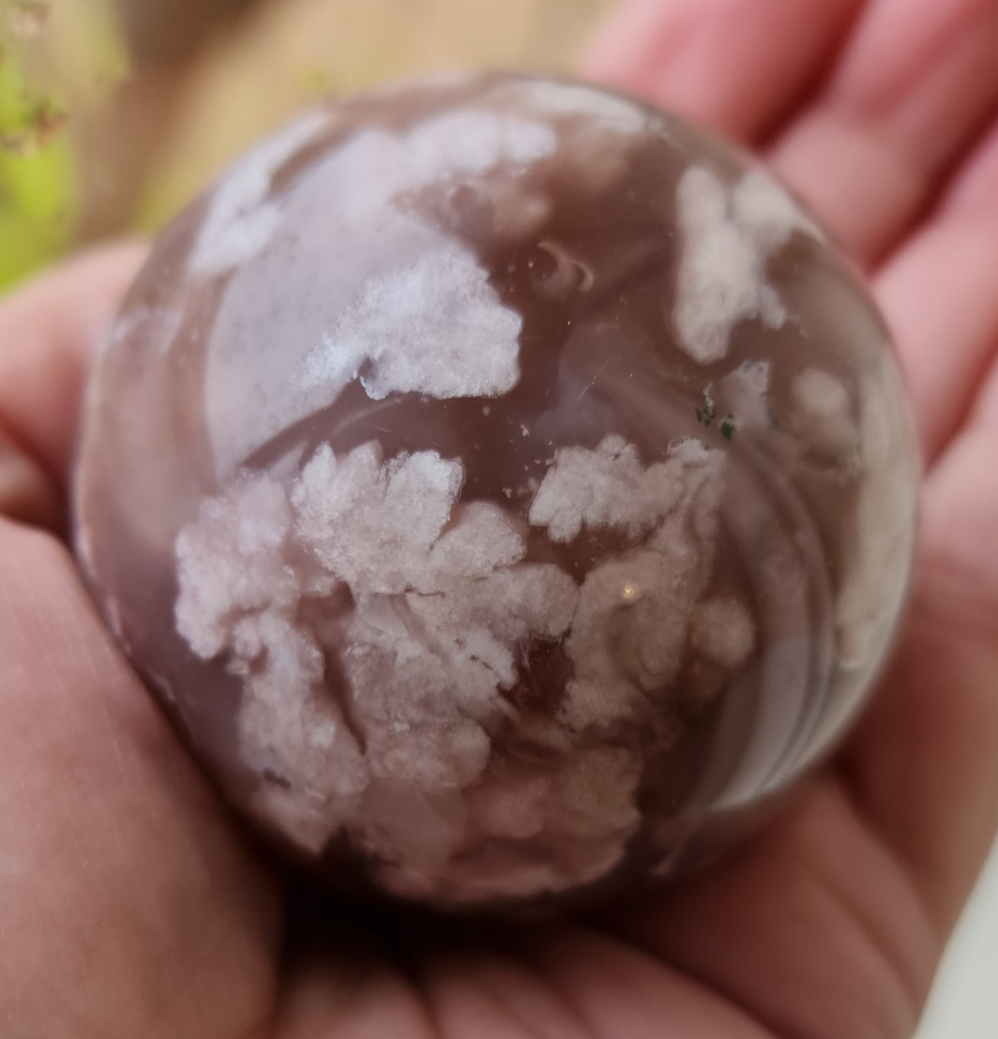 Flower Agate Sphere