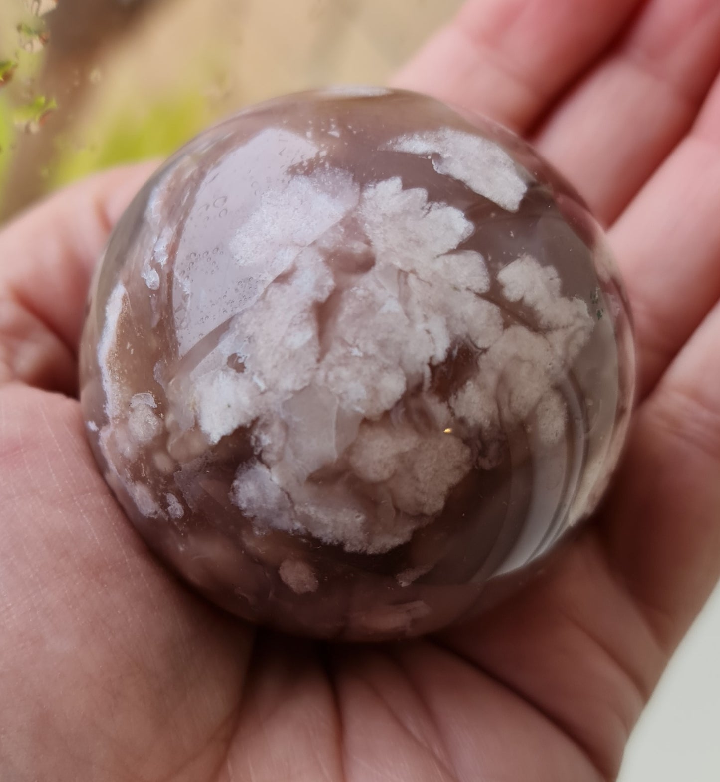 Flower Agate Sphere