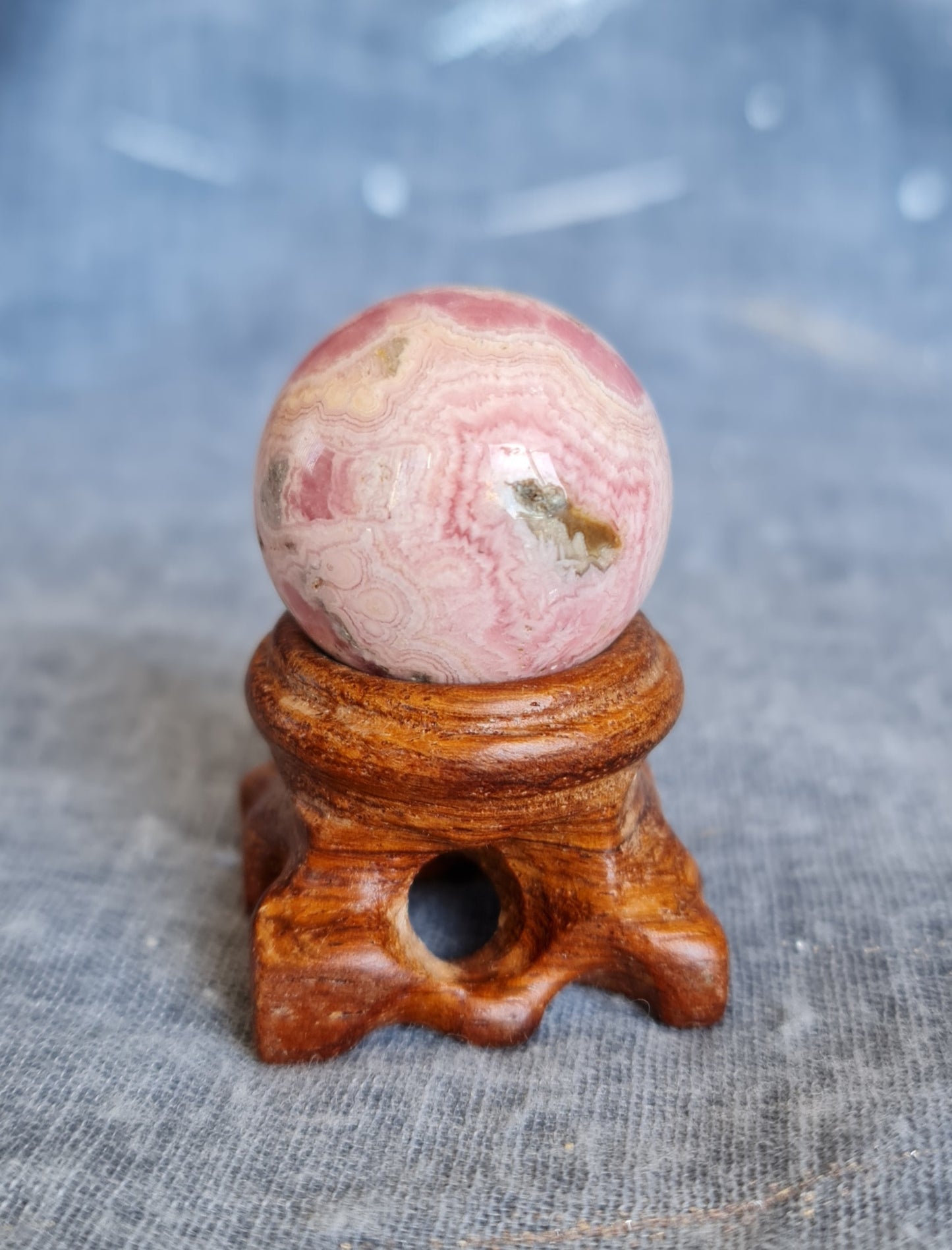 Rhodochrosite Sphere