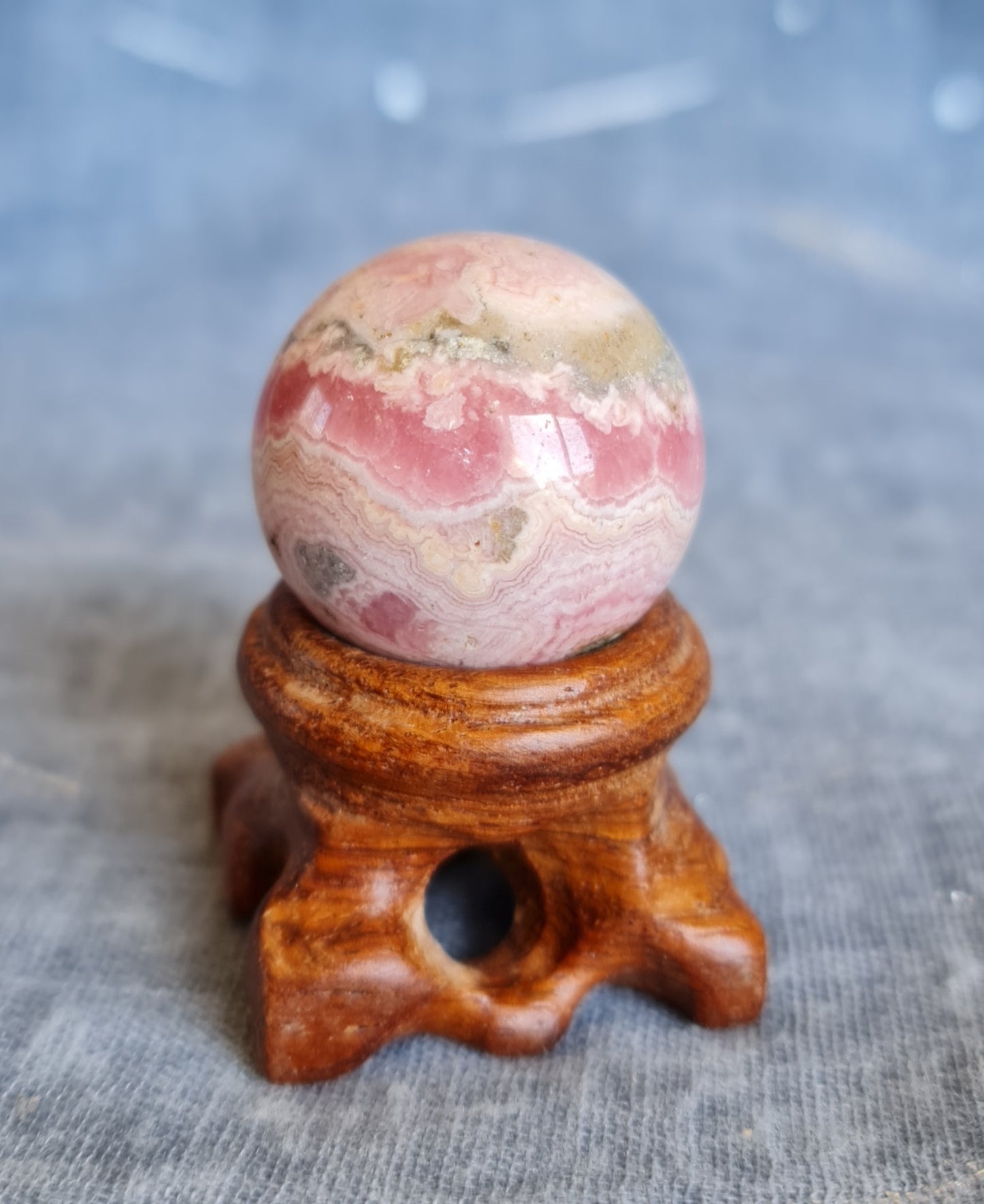 Rhodochrosite Sphere