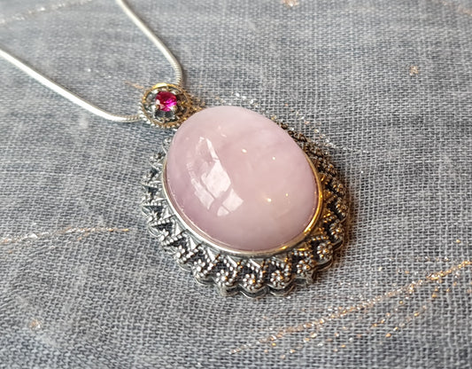 Kunzite Sterling Silver Pendant