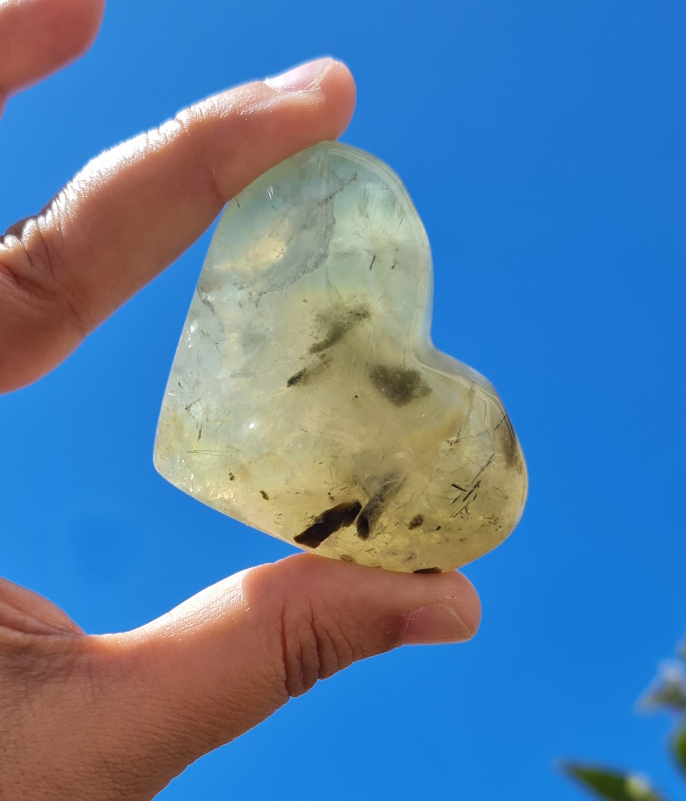 Prehnite Heart