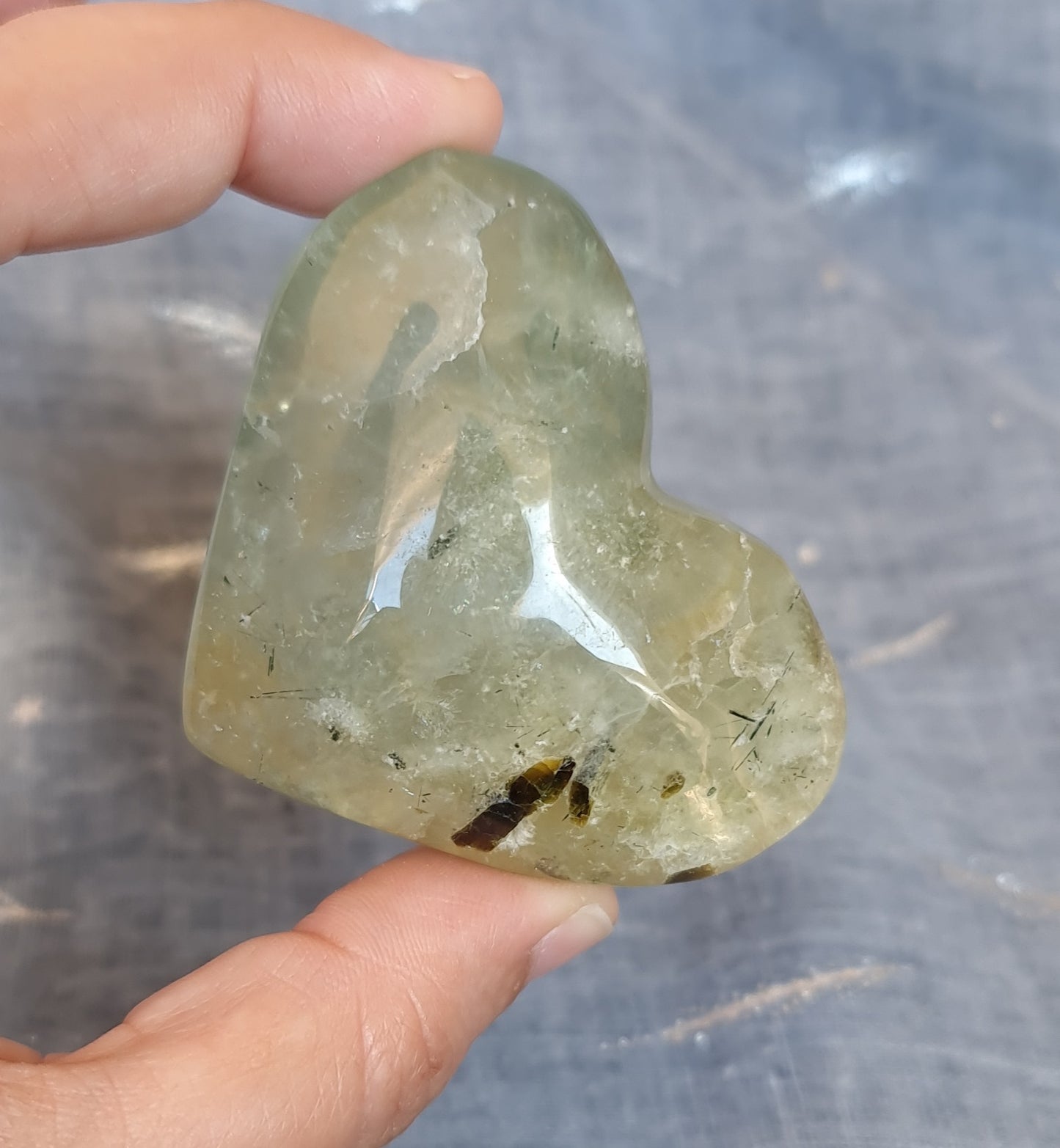 Prehnite Heart