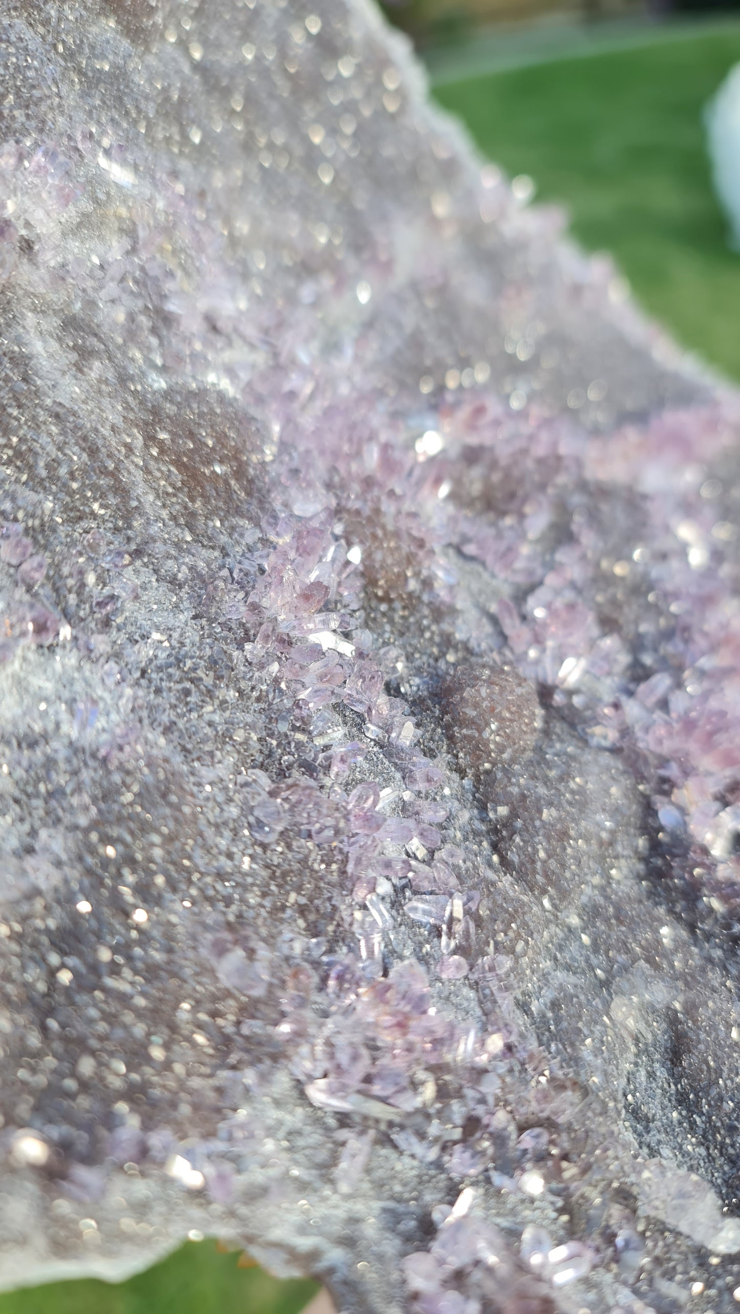 "Night Sky" Amethyst on Chalcedony Plate