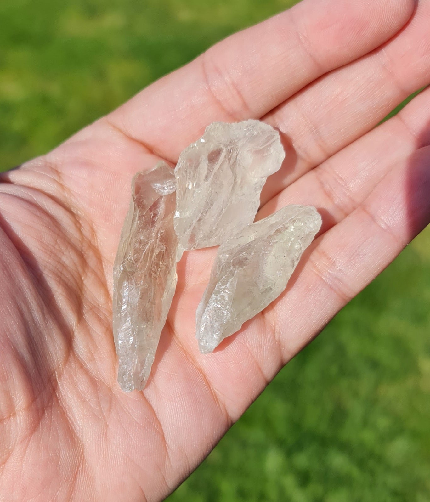 Raw Green Quartz - Prasiolite