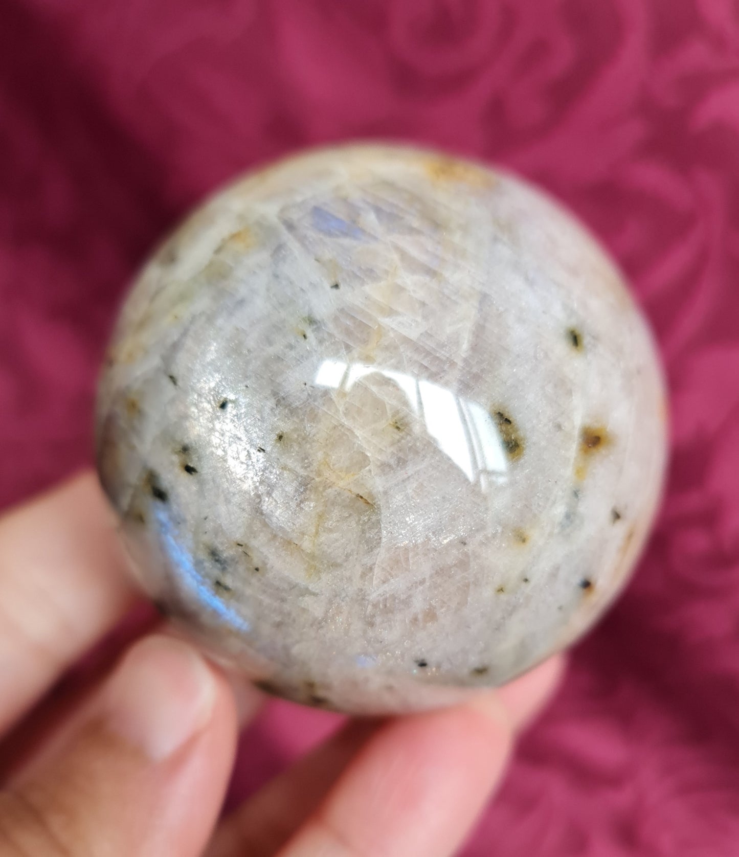 Belomorite - Moonstone with Sunstone Sphere 5.5 cm