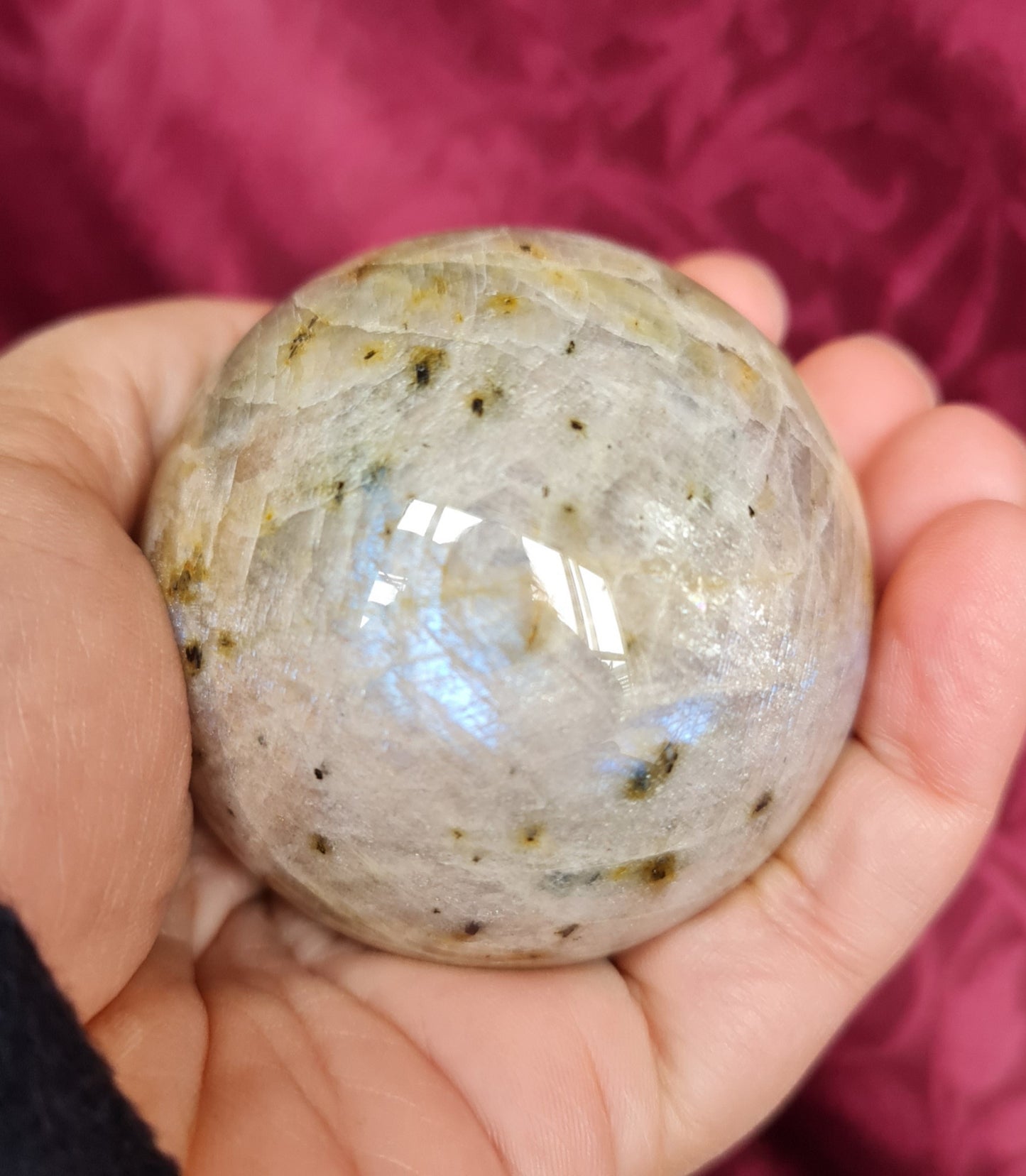 Belomorite - Moonstone with Sunstone Sphere 5.5 cm