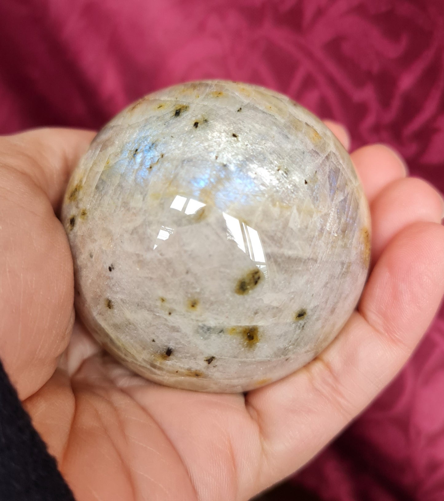 Belomorite - Moonstone with Sunstone Sphere 5.5 cm