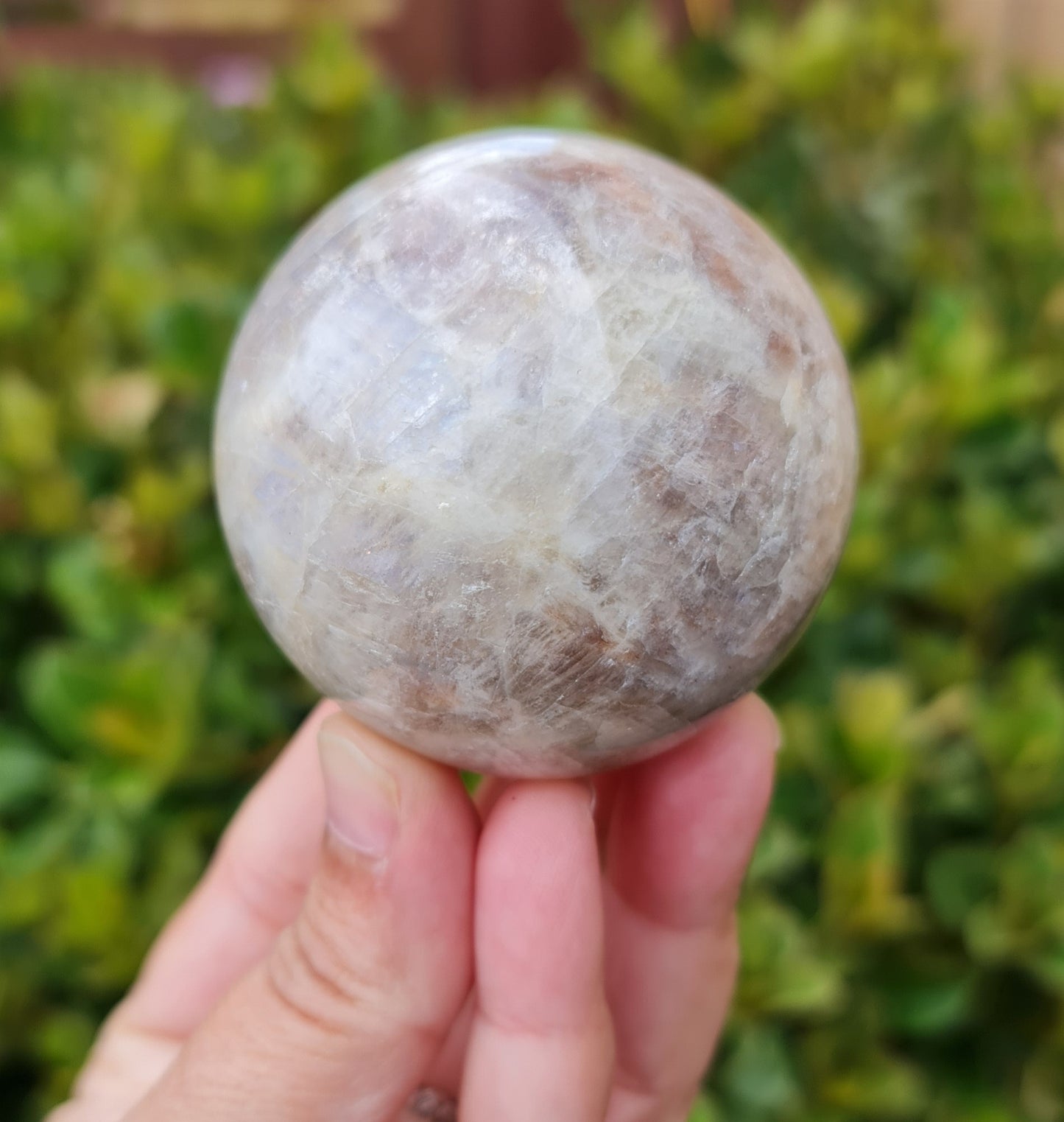 Belomorite - Moonstone with Sunstone Sphere 5.5 cm