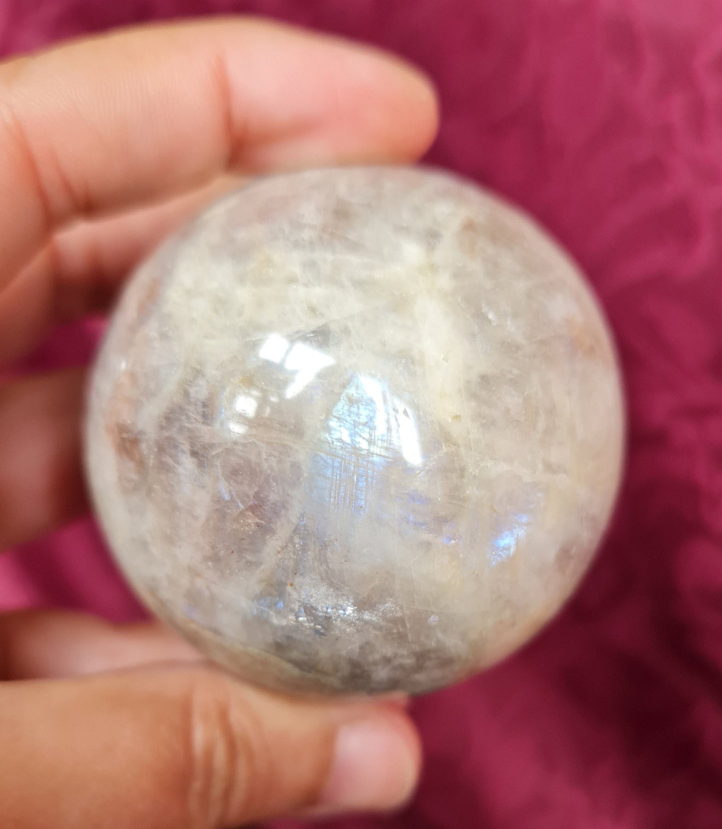 Belomorite - Moonstone with Sunstone Sphere 5.5 cm