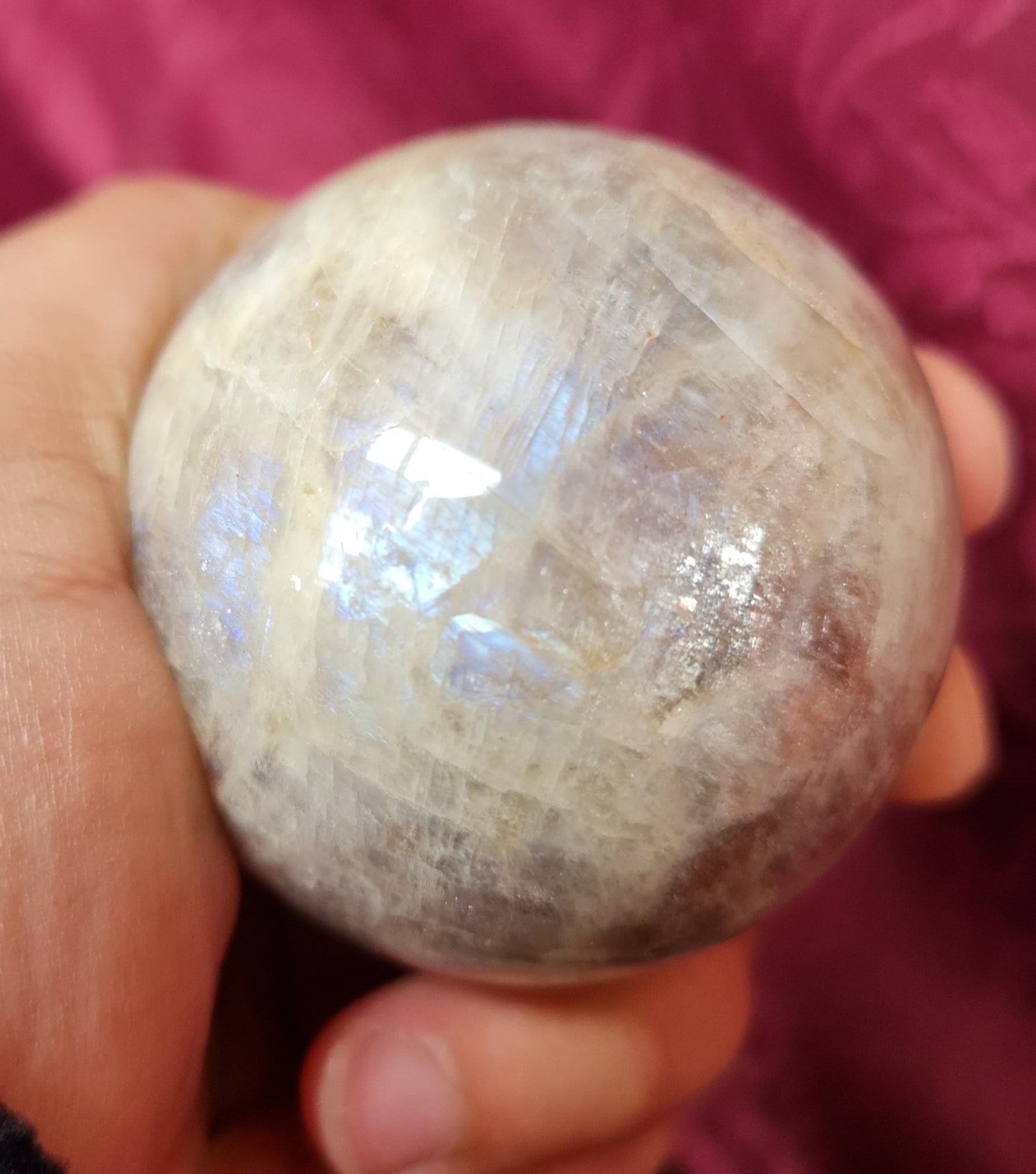 Belomorite - Moonstone with Sunstone Sphere 5.5 cm