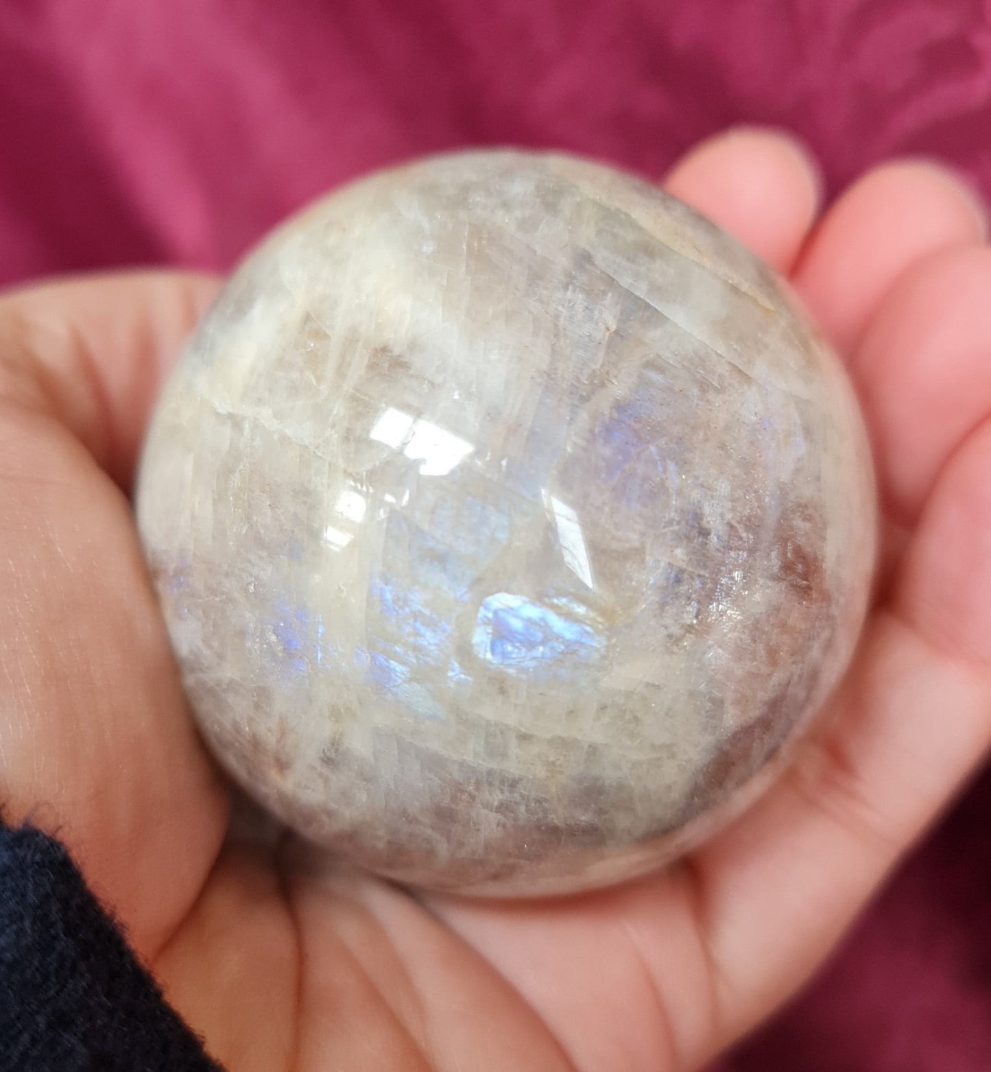 Belomorite - Moonstone with Sunstone Sphere 5.5 cm