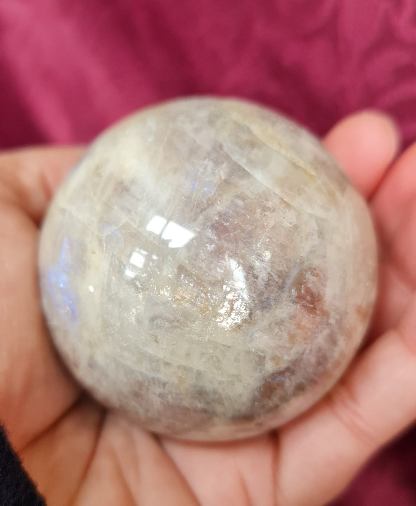 Belomorite - Moonstone with Sunstone Sphere 5.5 cm