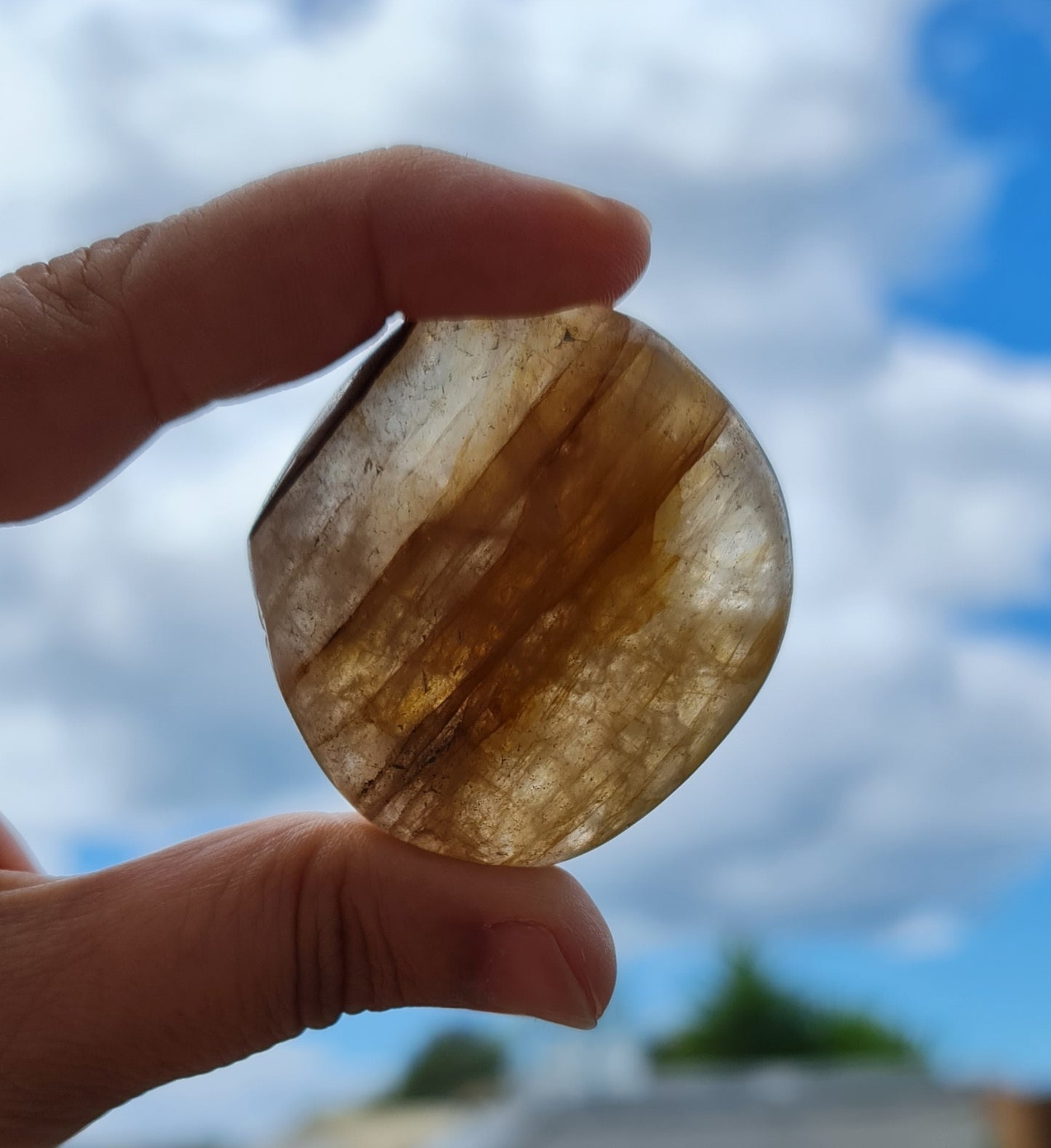 Golden Healer Palmstone