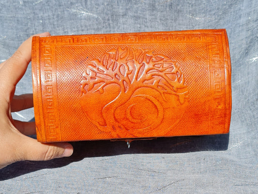 Tree of Life Leather Wrapped Box
